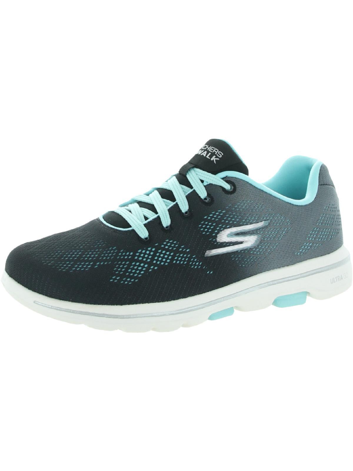 Skechers Go Walk 5 Alive Performance Trainers Running Shoes in Blue | Lyst