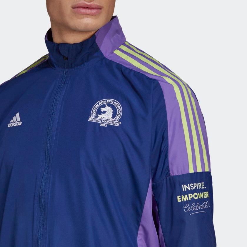 adidas Boston Marathon 2022 Celebration Jacket in Blue for Men | Lyst