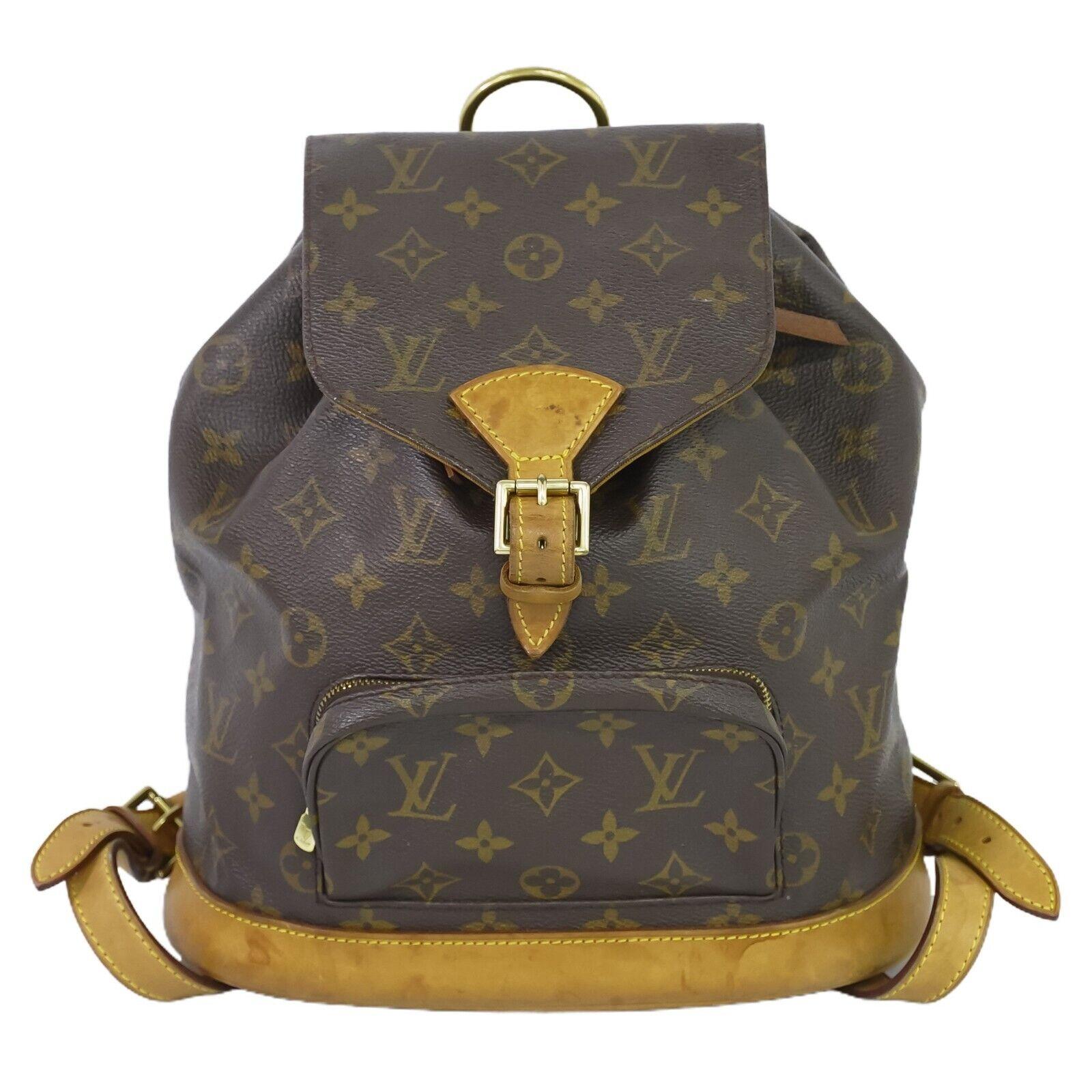 Louis Vuitton Montsouris Gm Canvas Backpack Bag (pre-owned) in