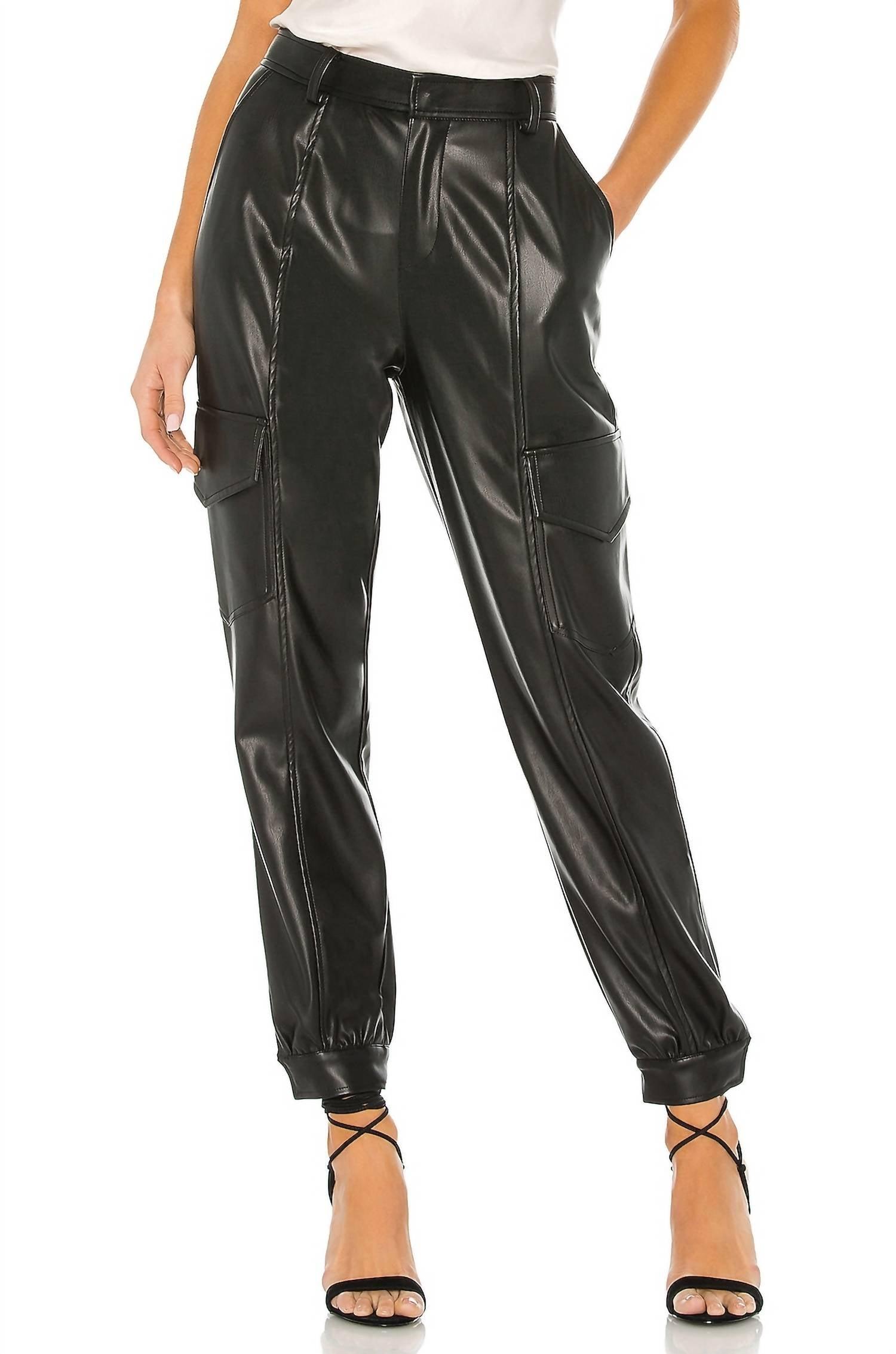 Young Fabulous & Broke Priscilla Pleather Pant in Black | Lyst