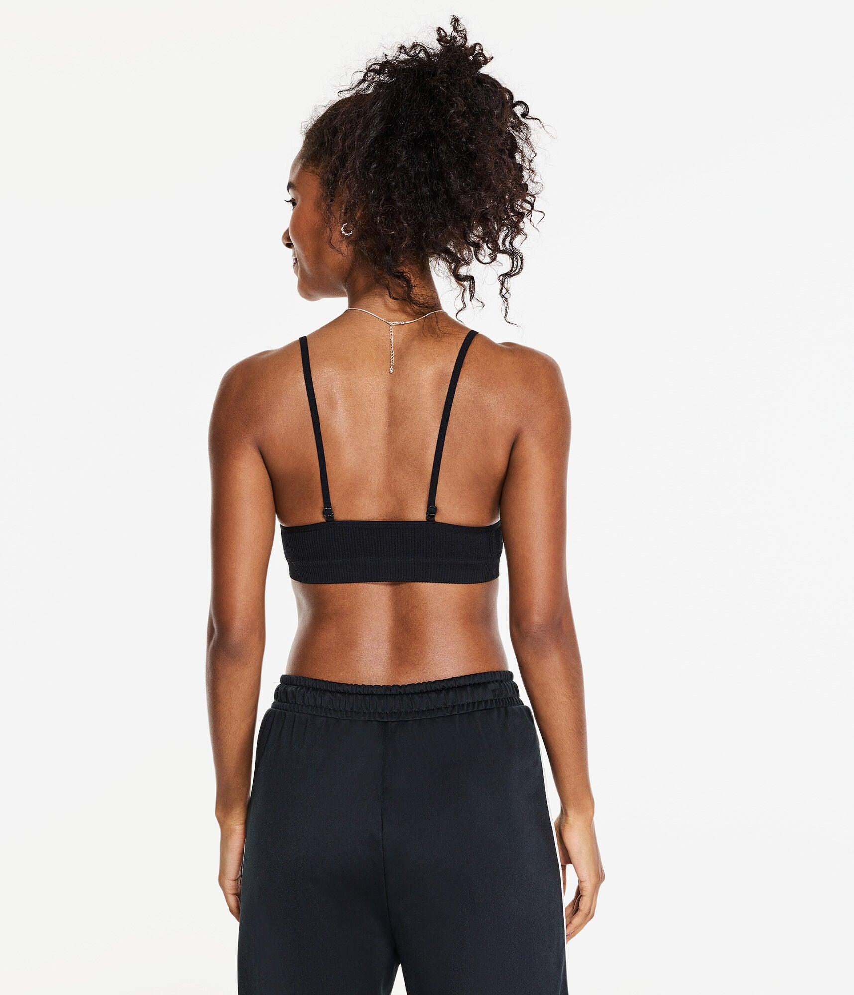 Aéropostale Seamless Lace-trimmed Bralette in Blue | Lyst