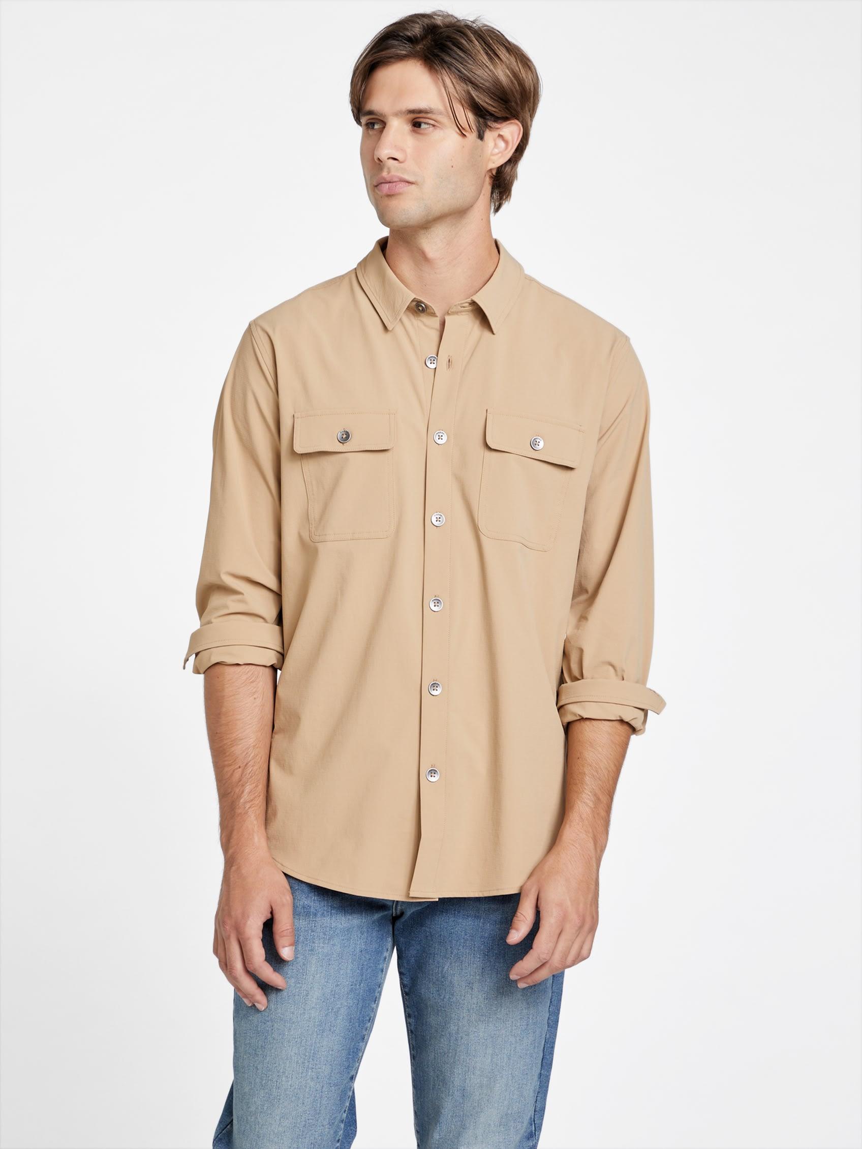 Guess long sleeve shirts deals
