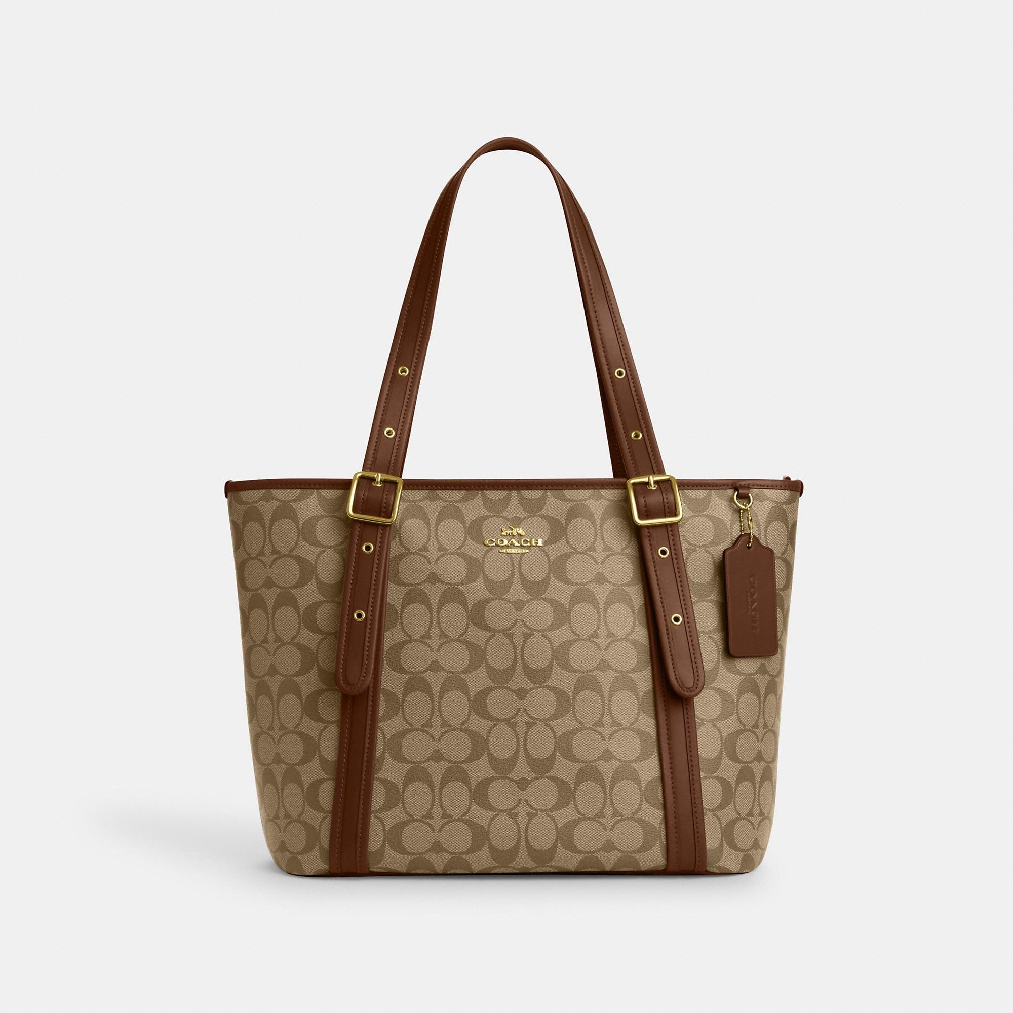Zip tote coach sales