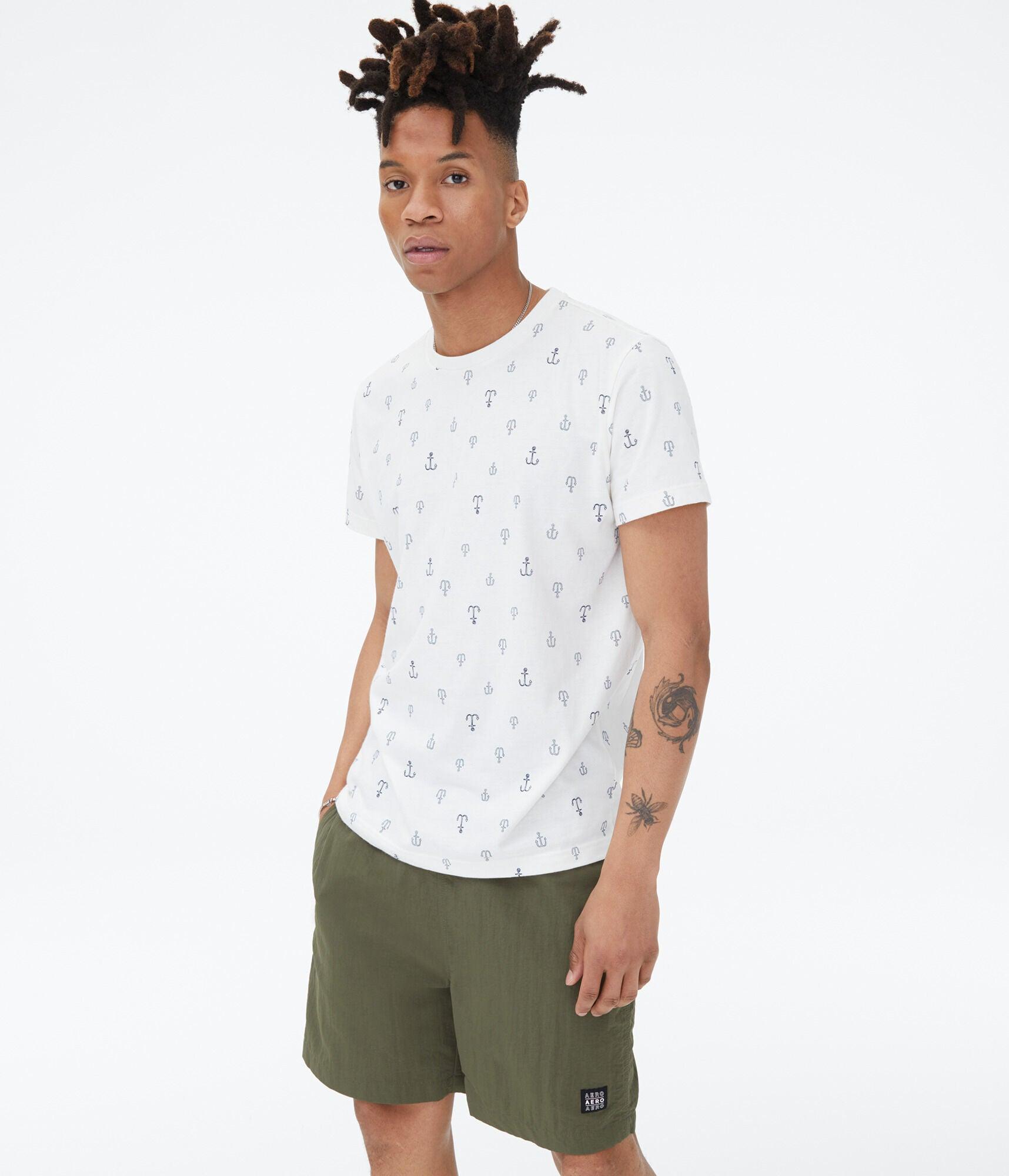 Synthetic A87 Solid V-neck Tee 