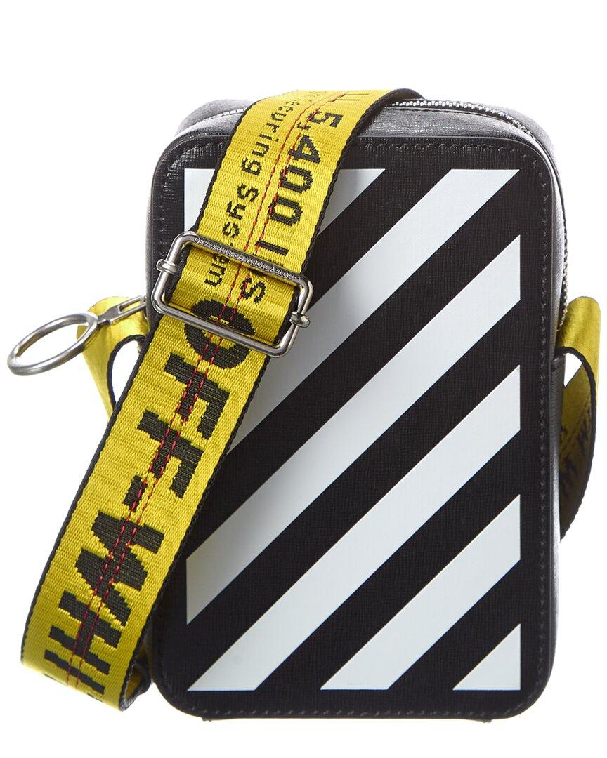 OFF-WHITE Binder Clip Bag Diag White Black Yellow