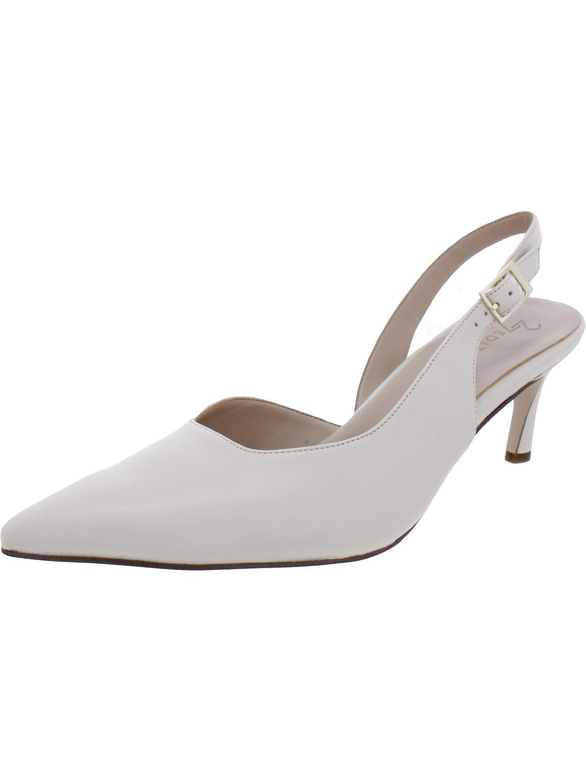 Naturalizer Felicia Leather Slingback Pumps in Natural | Lyst