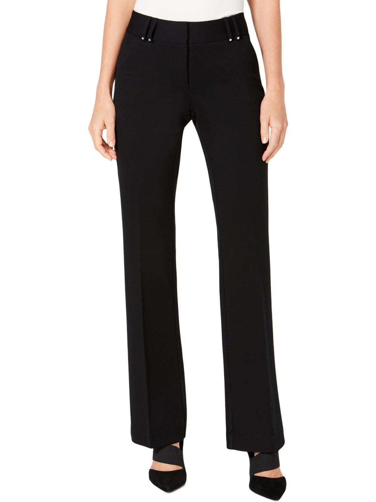 Alfani Bootcut Tummy Control Trouser Pants in Black