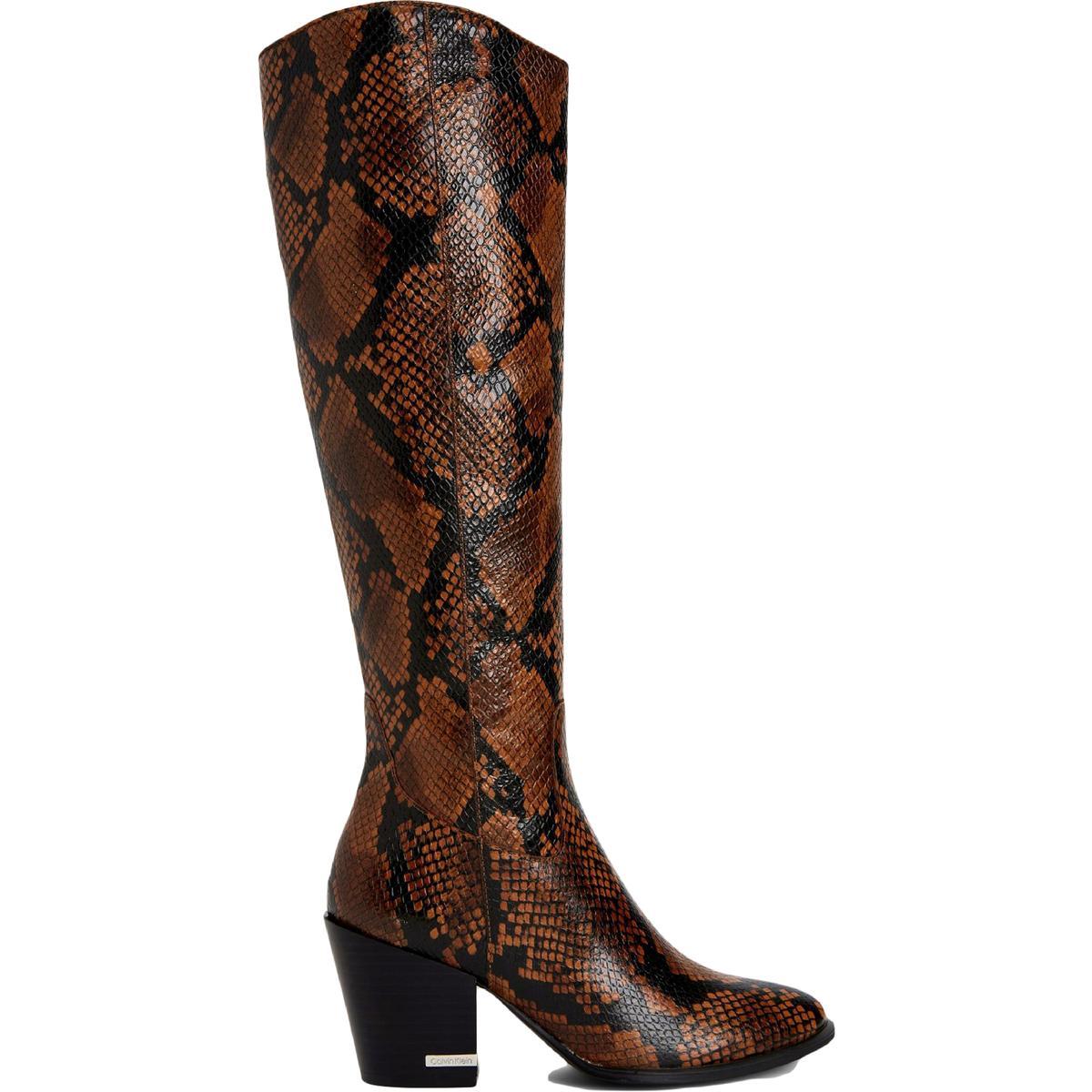 Calvin klein top snakeskin boots