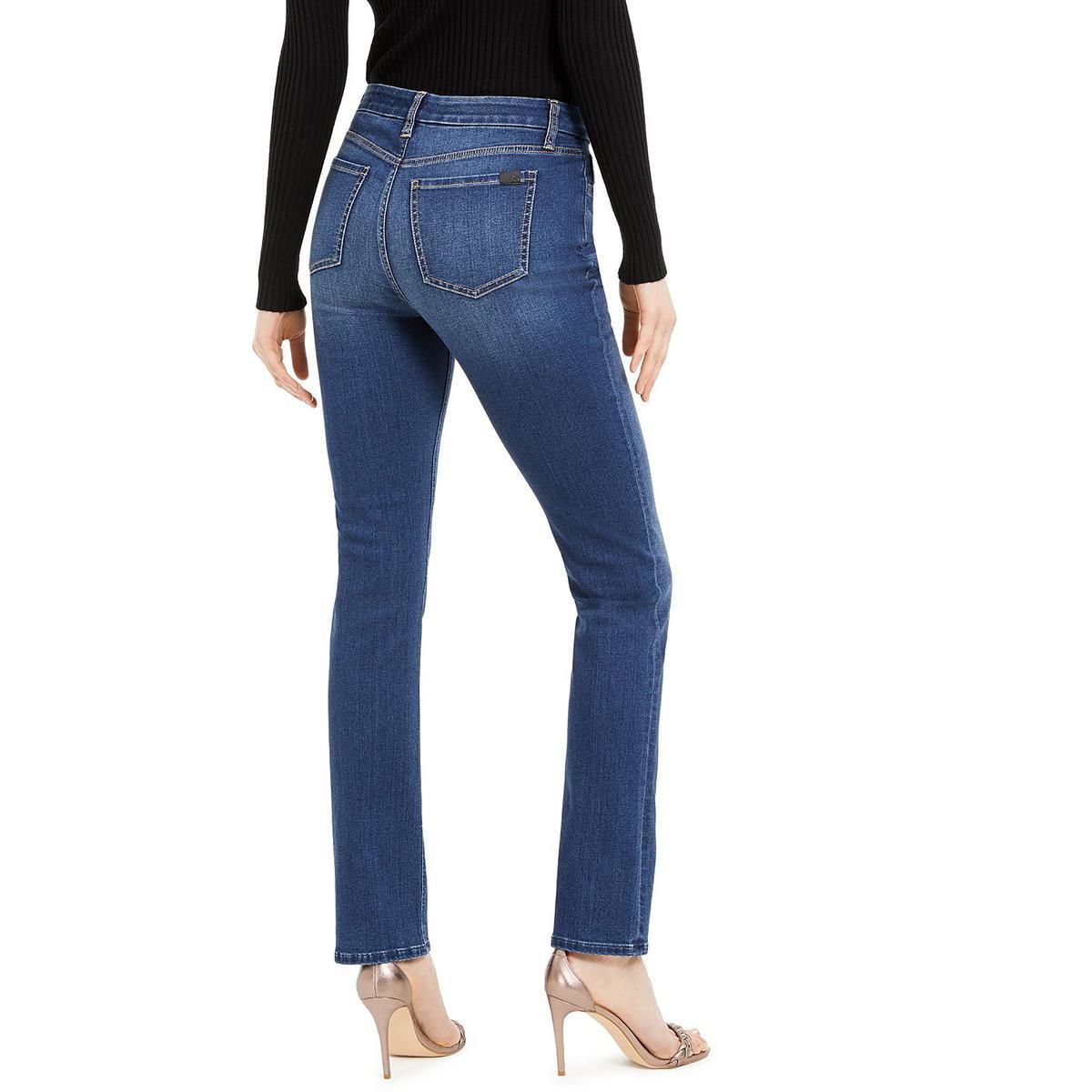7 For All Mankind Mid-rise Denim Straight Leg Jeans in Blue | Lyst