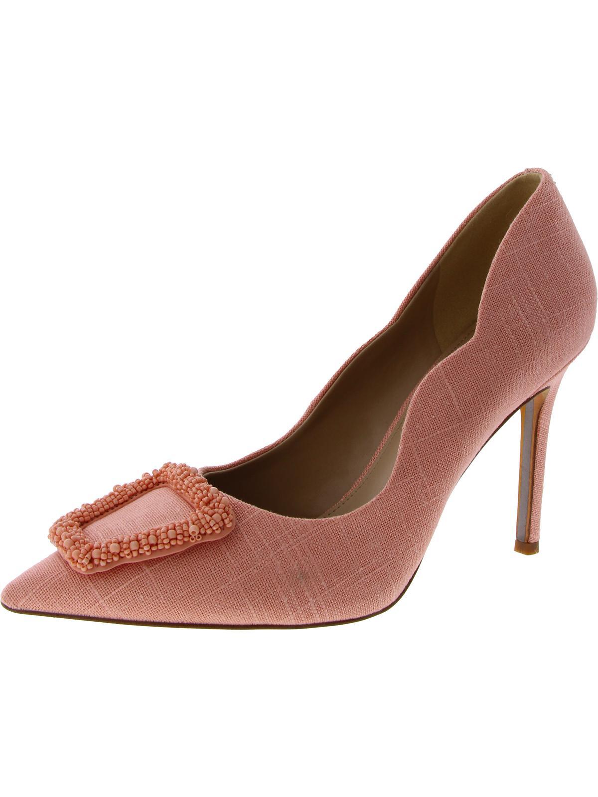 Sam Edelman Scalloped Beaded Pumps in Brown Lyst