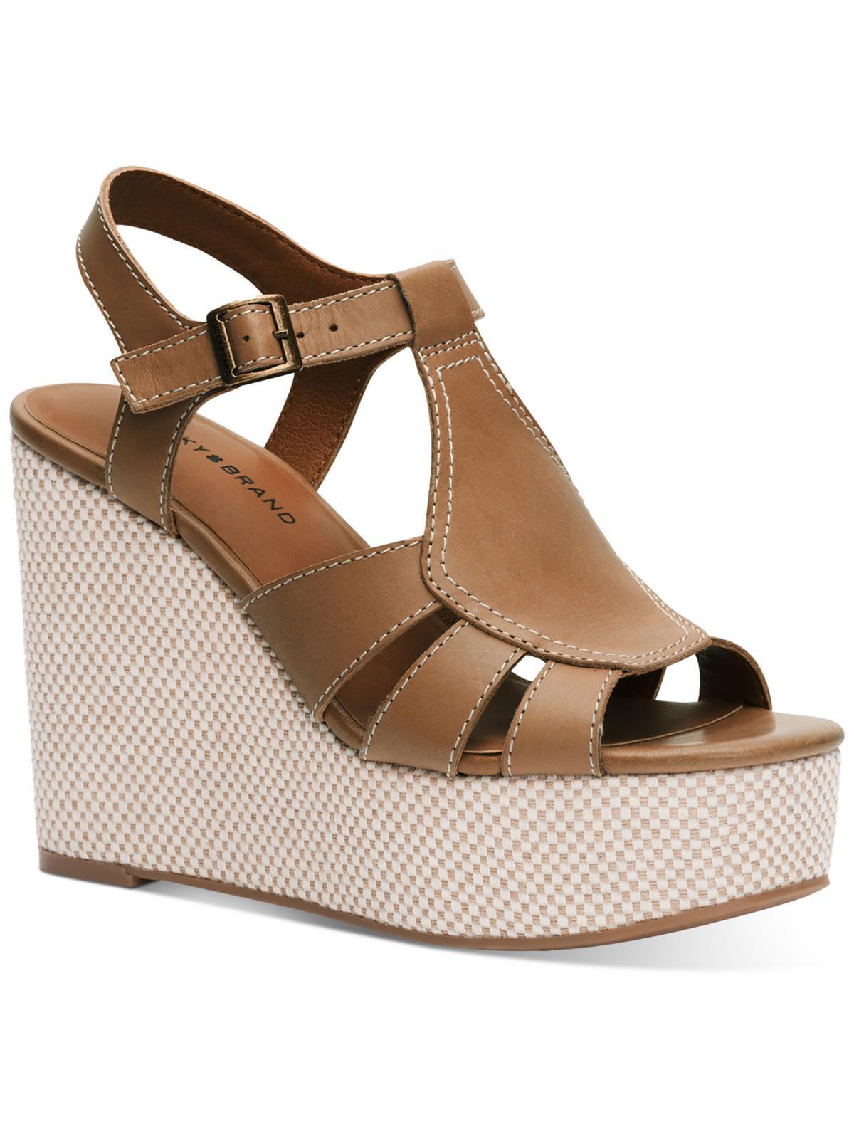 Lucky brand women's kennette wedge sandals 2025