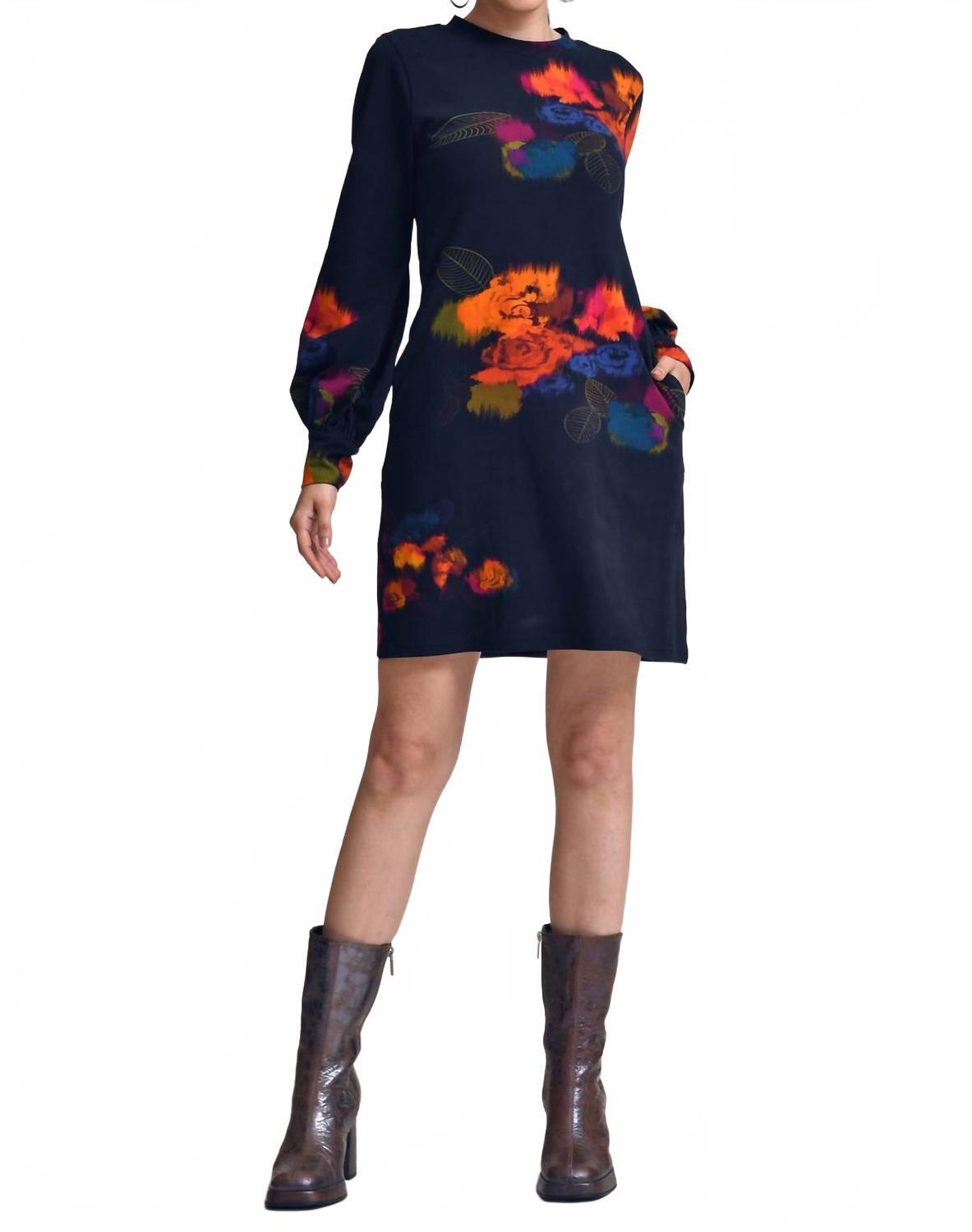 celina moon long sleeve floral maxi dress Myrna Floral Long Sleeve Cotton Maxi Dress (Women)