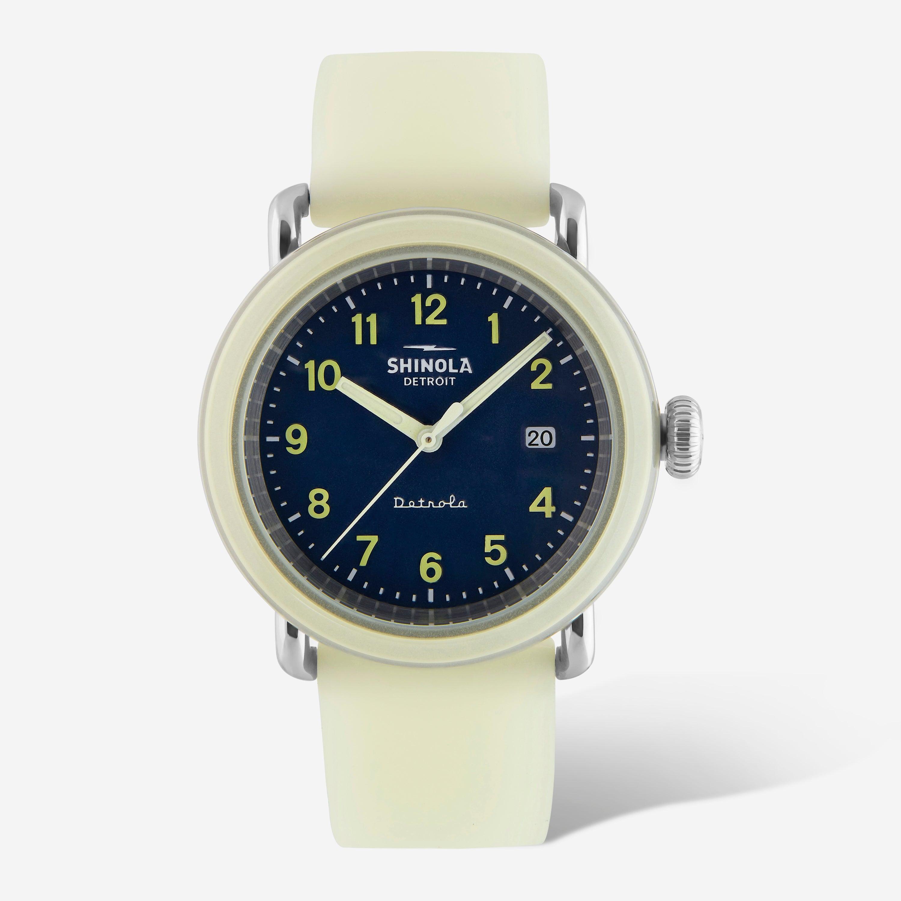 Shinola Detrola The Ufo S0120242332 Glow In The Dark Watch in Blue Lyst