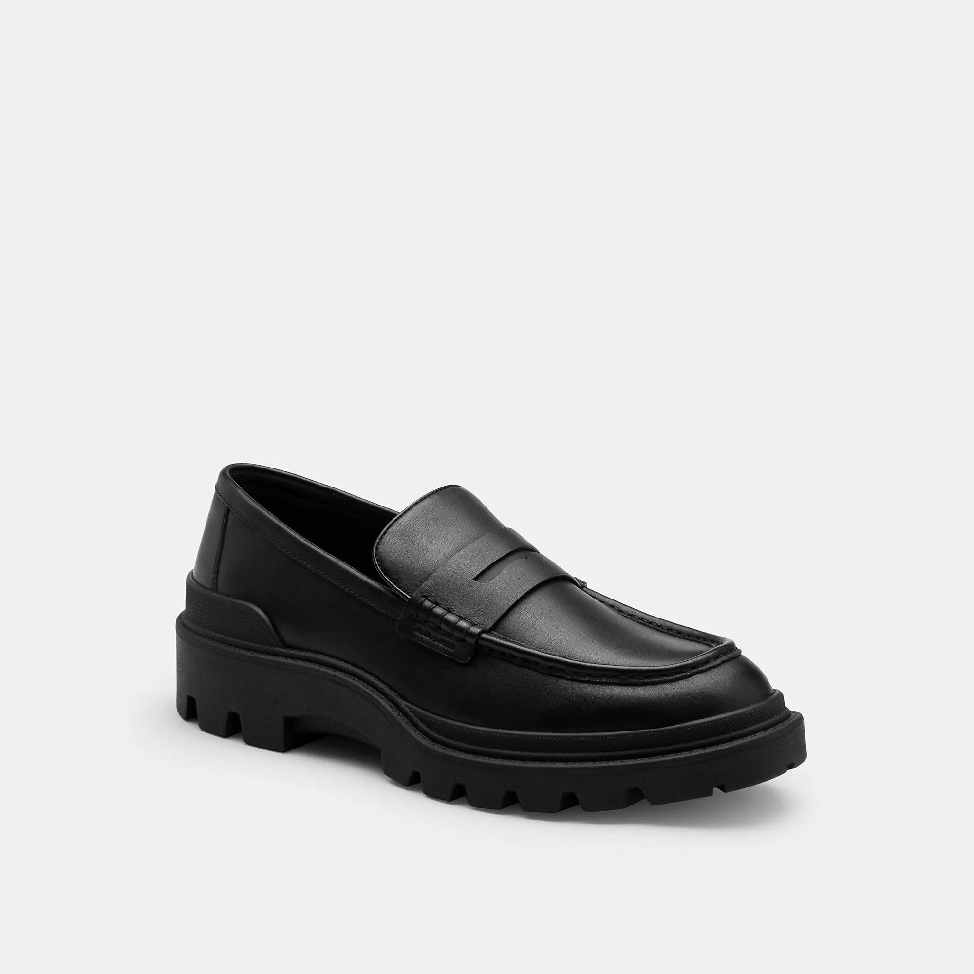 靴 COACH original Black Moccasin s-l400.jpg
