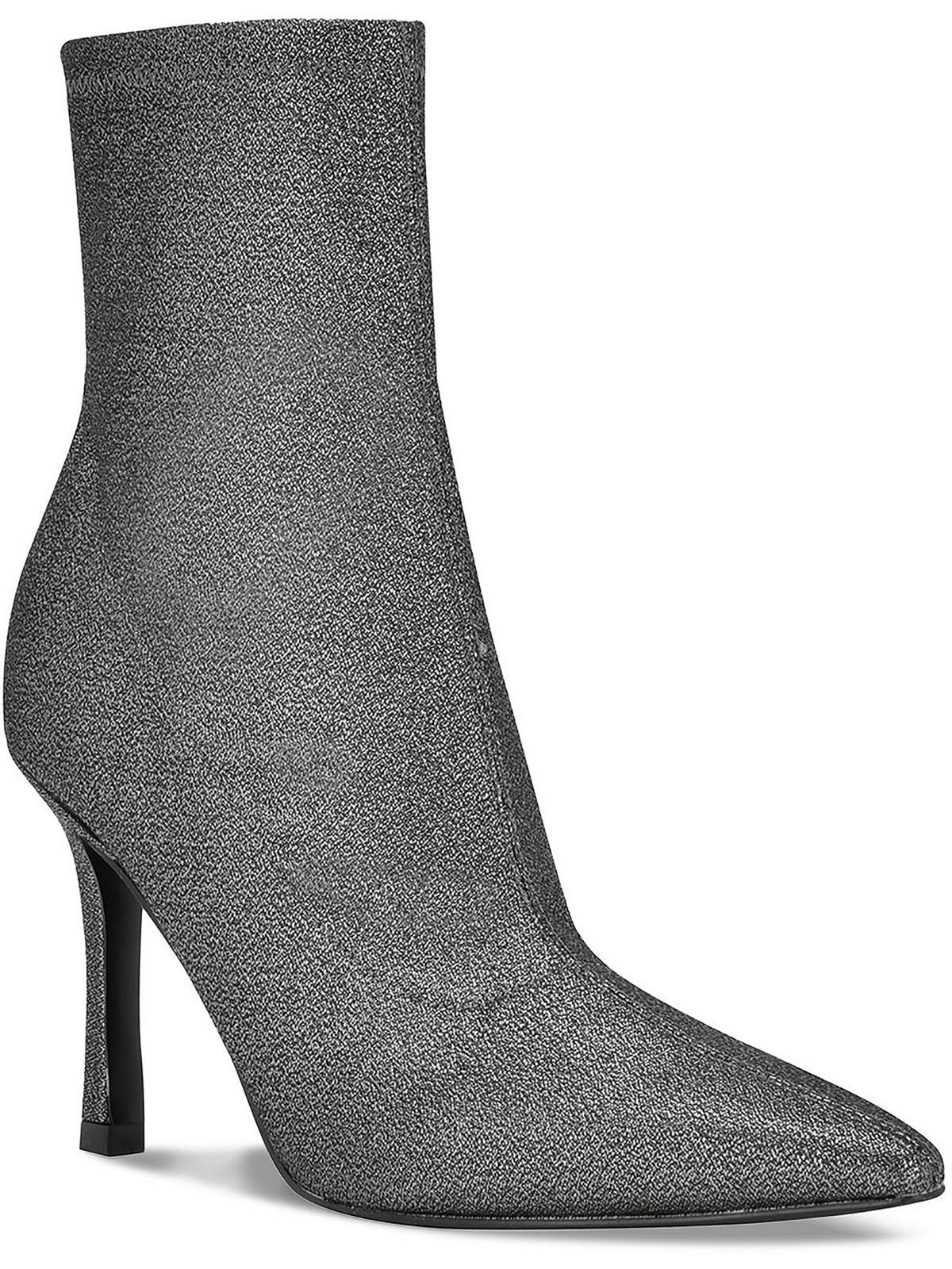 Marc Fisher Kellen Glitter Pointed Toe Ankle Boots in Gray | Lyst
