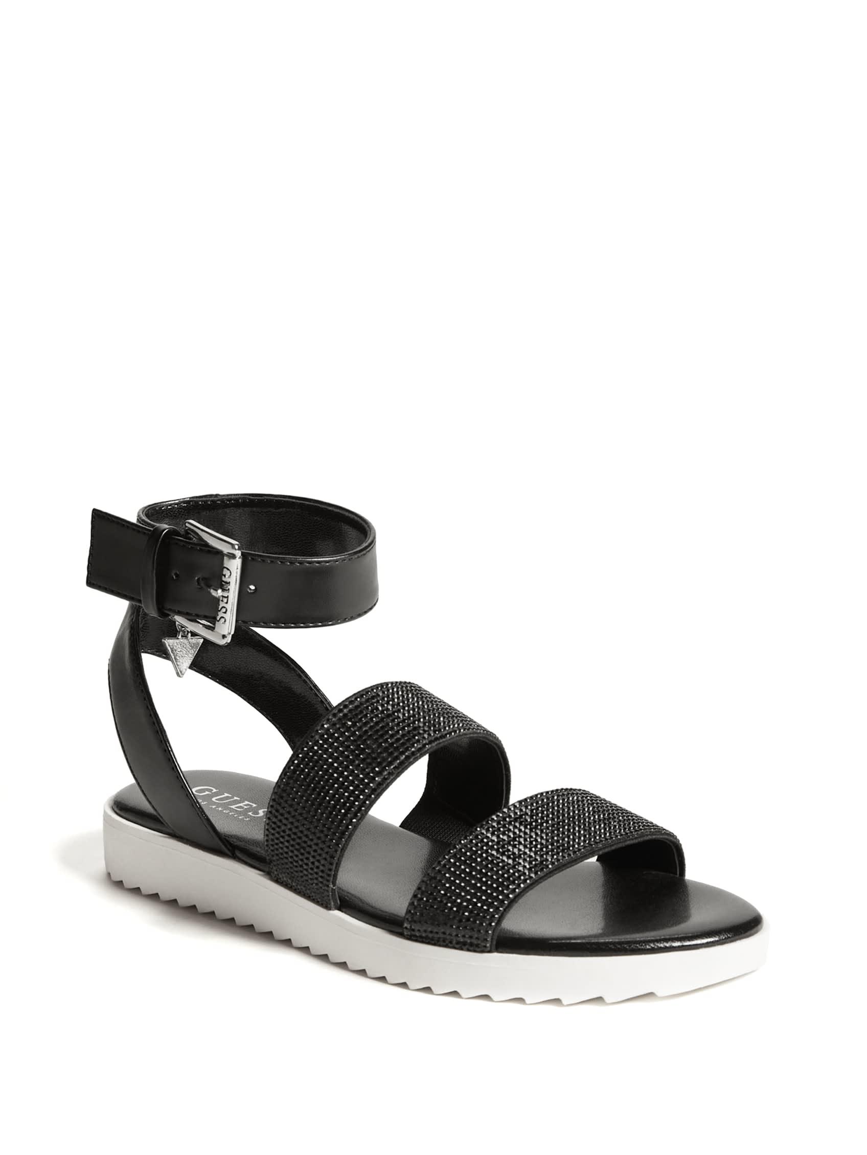Guess Factory Kinley Sandals in Black | Lyst
