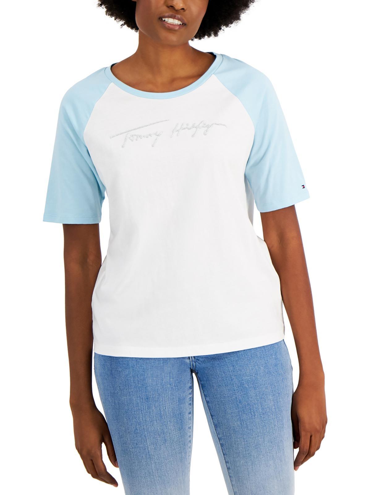 Tommy Hilfiger Colorblock Crewneck in White | Lyst