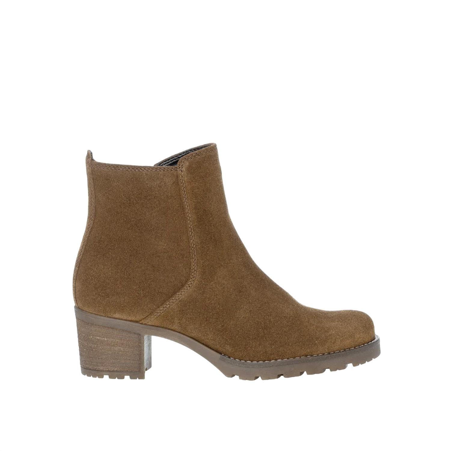Gabor Dream Velour Ankle Boot in Brown Lyst