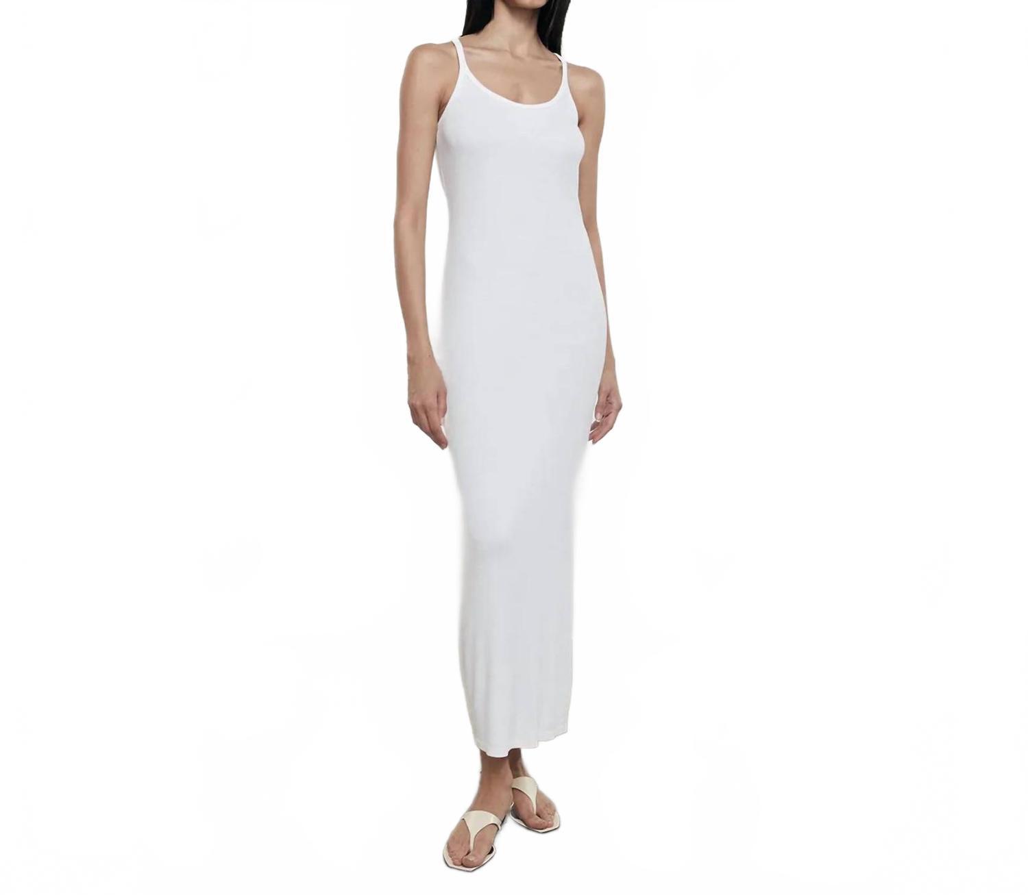 linen puff dress Linen Blend Puff Sleeve Maxi Dress main image 0