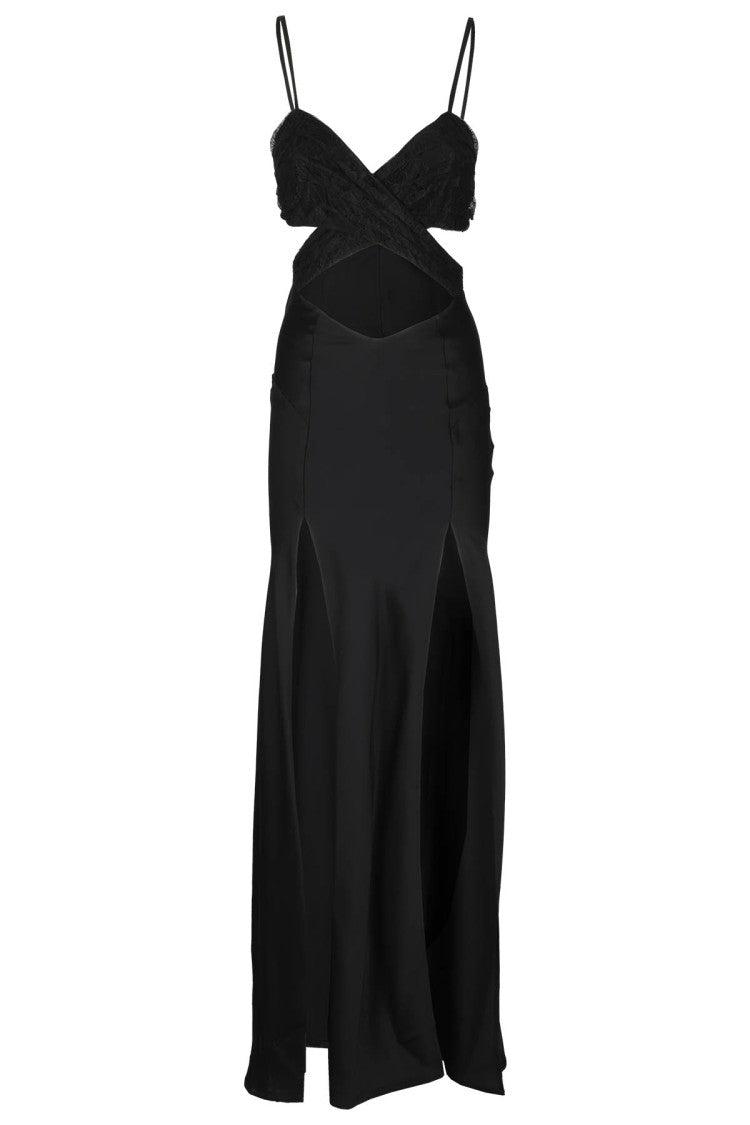 オールインワン・サロペット Amen Black Lace Long Dress Amen Black Lace Long Dress | ModeSens
