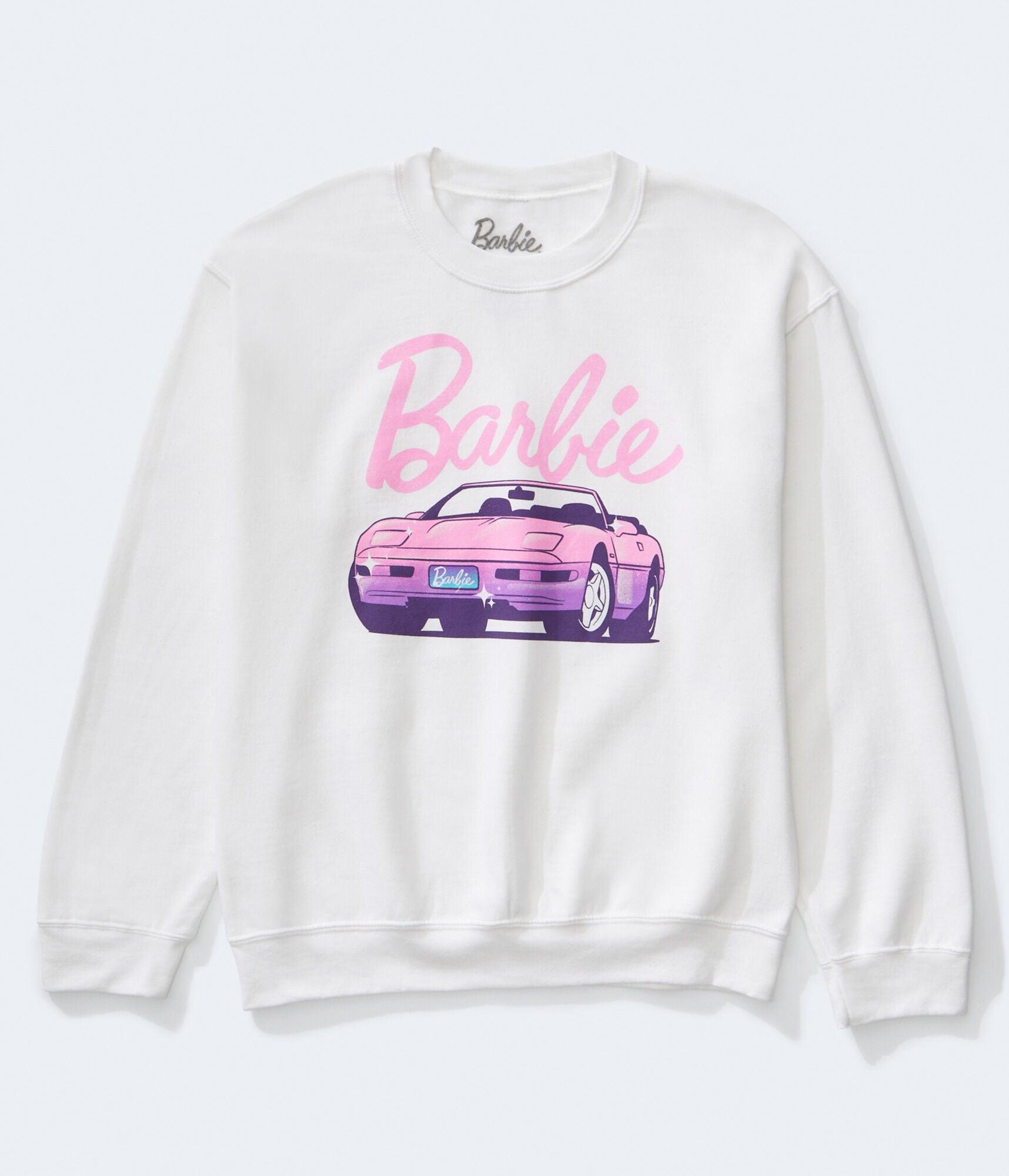 Aéropostale Barbie Convertible Crew Sweatshirt in White | Lyst