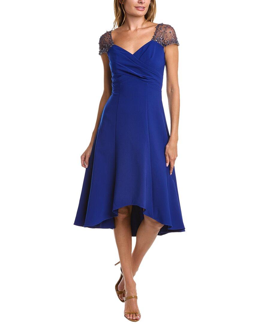 THEIA Highlow Cocktail Dress in Blue Lyst