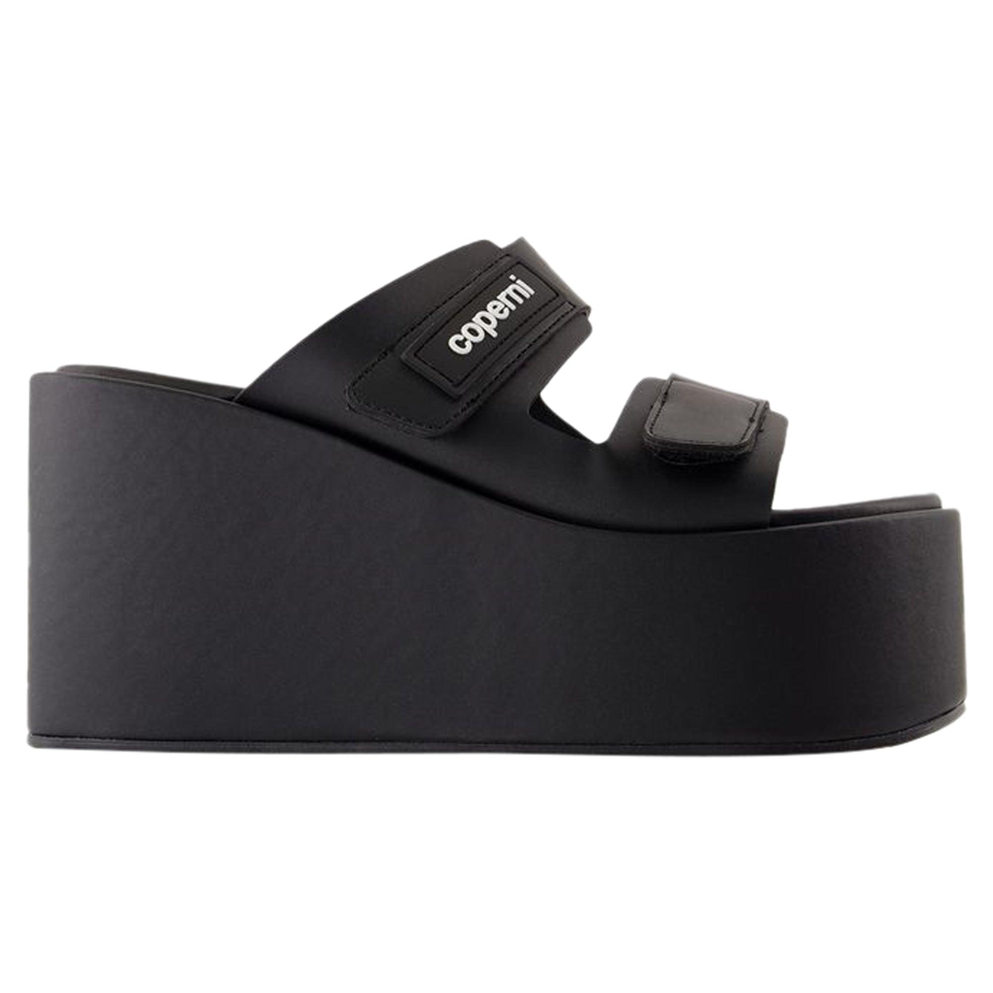 【関税込み】Patch Wedge Sandals - Coperni - Synthetic - Blac Patch Wedge Sandal – Coperni