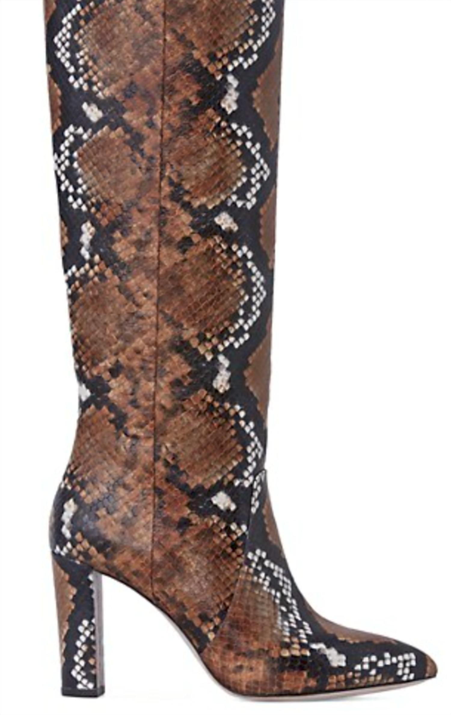 PAIGE Carmen Knee-high Boot in Brown | Lyst