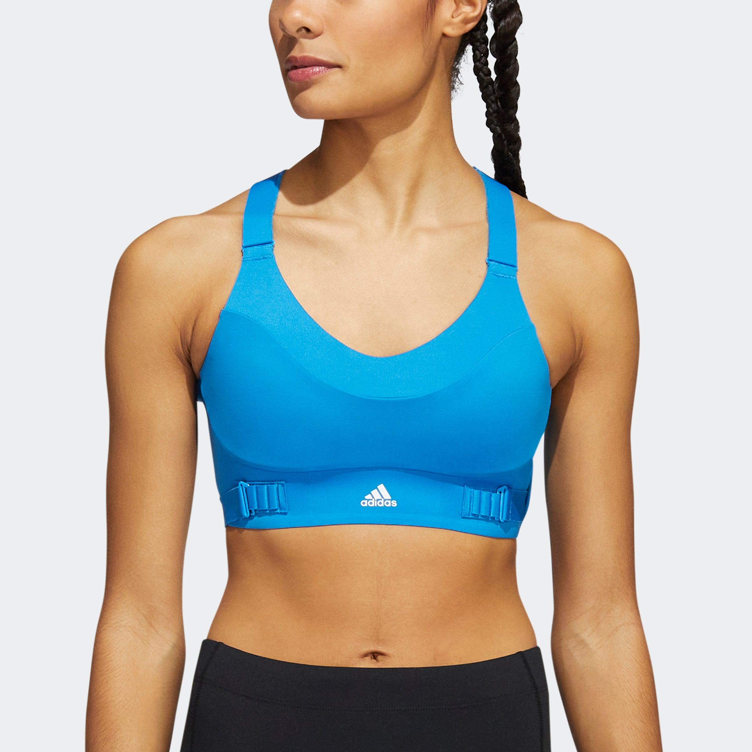 adidas Fastimpact Luxe Run High-support Bra in Blue | Lyst