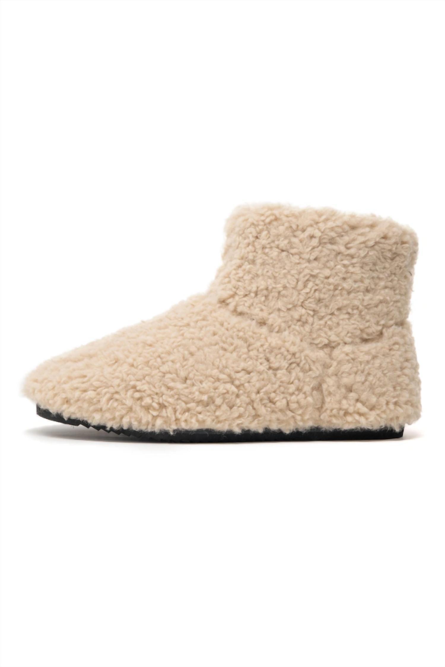 Roam Mink Cloud Slippers Nude Faux Fur 36