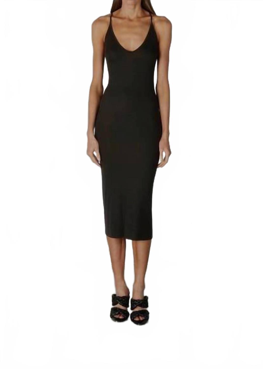 enza costa black dress Dimension Tank Maxi Dress