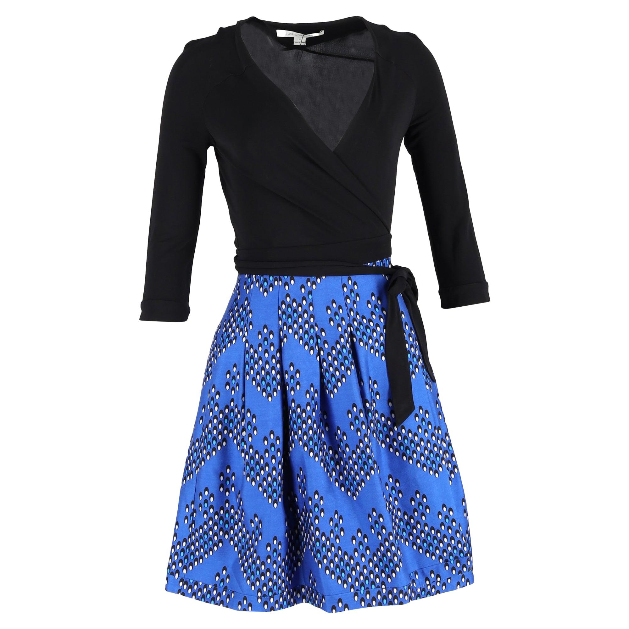 【DIANE VON FURSTENBERG】プリント レイヤードミニワンピース 素敵☆DIANE von FURSTENBERG ミニワンピース プリント入り