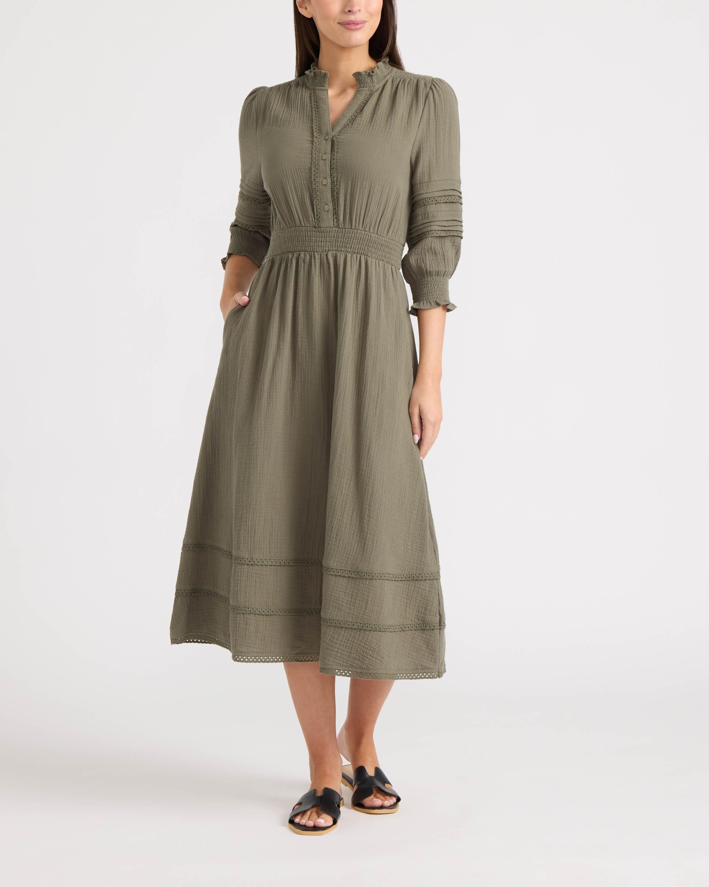 ellen tracy green dress Ellen Tracy ETMS9WD168