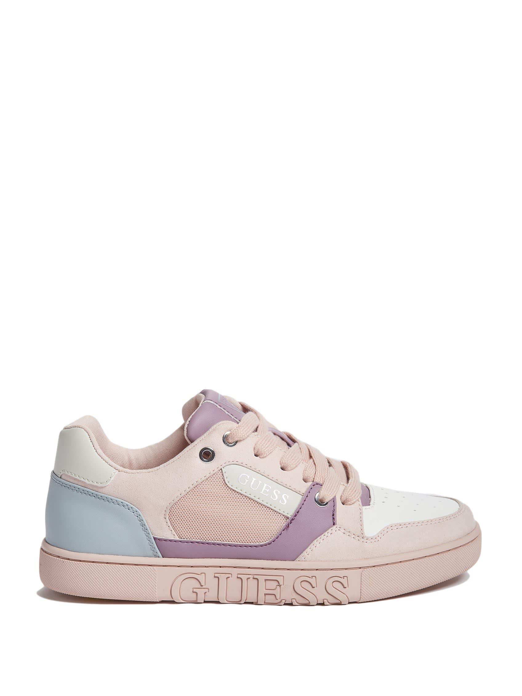 Guess Factory Jetting Color-block Low-top Sneakers in Pink | Lyst