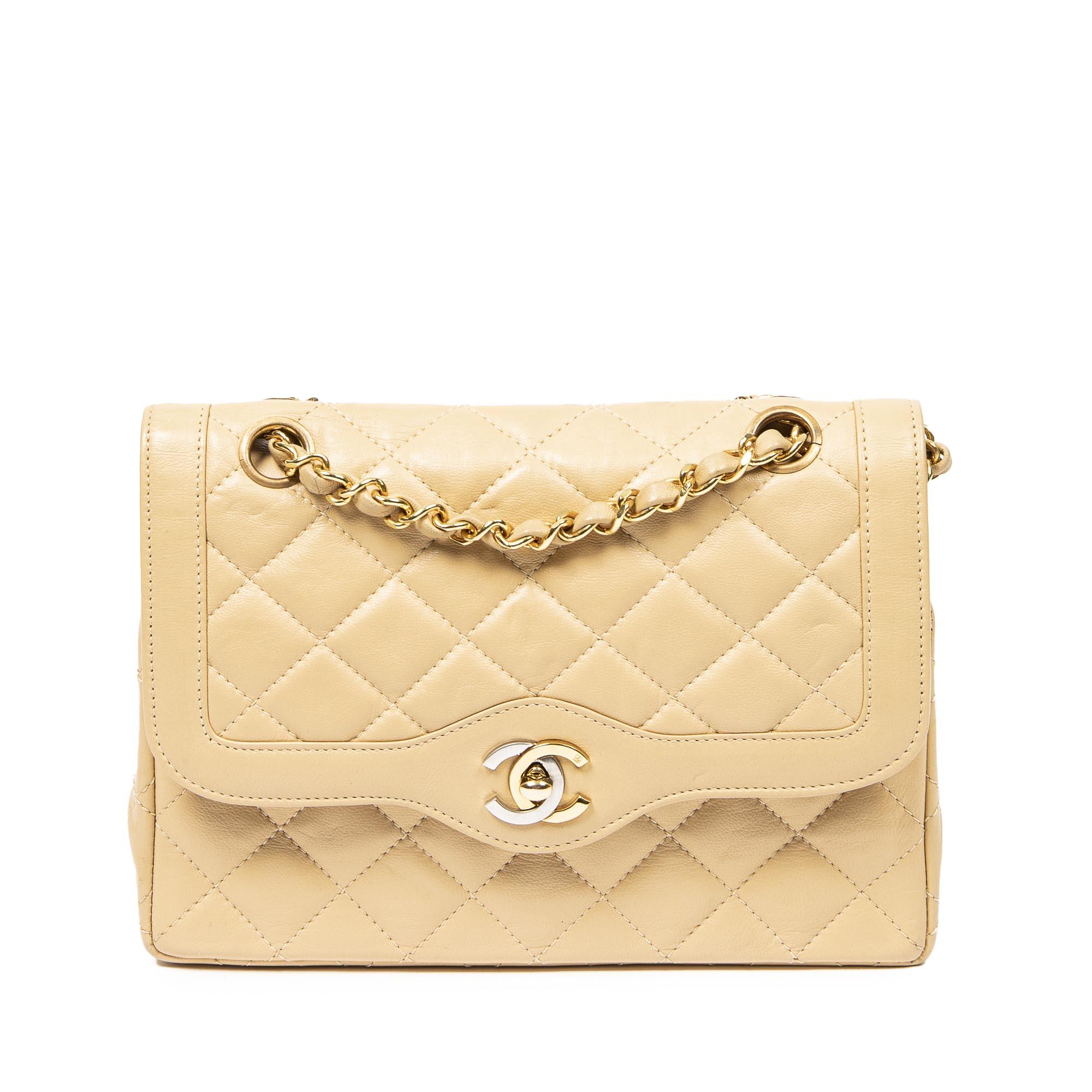 Chanel Small Paris Flap in Natural