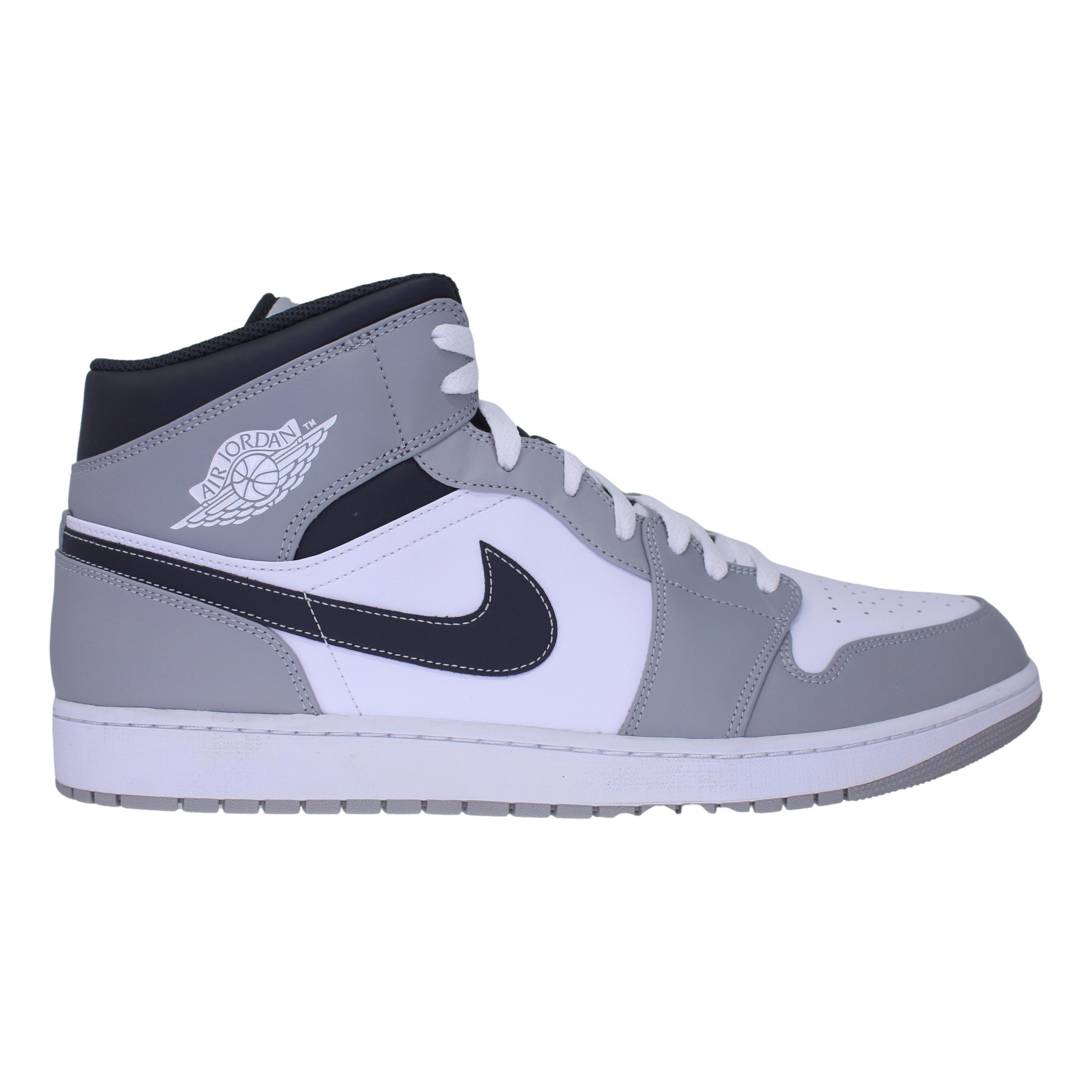 Nike Air Jordan 1 Mid Lt Smoke Grey/-anthracite 554724-078 in Blue for Men  | Lyst