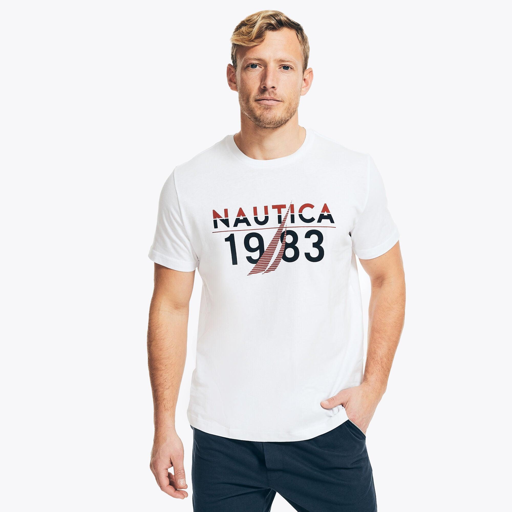 Nautica Cotton 1983 Logo Graphic Sleep 