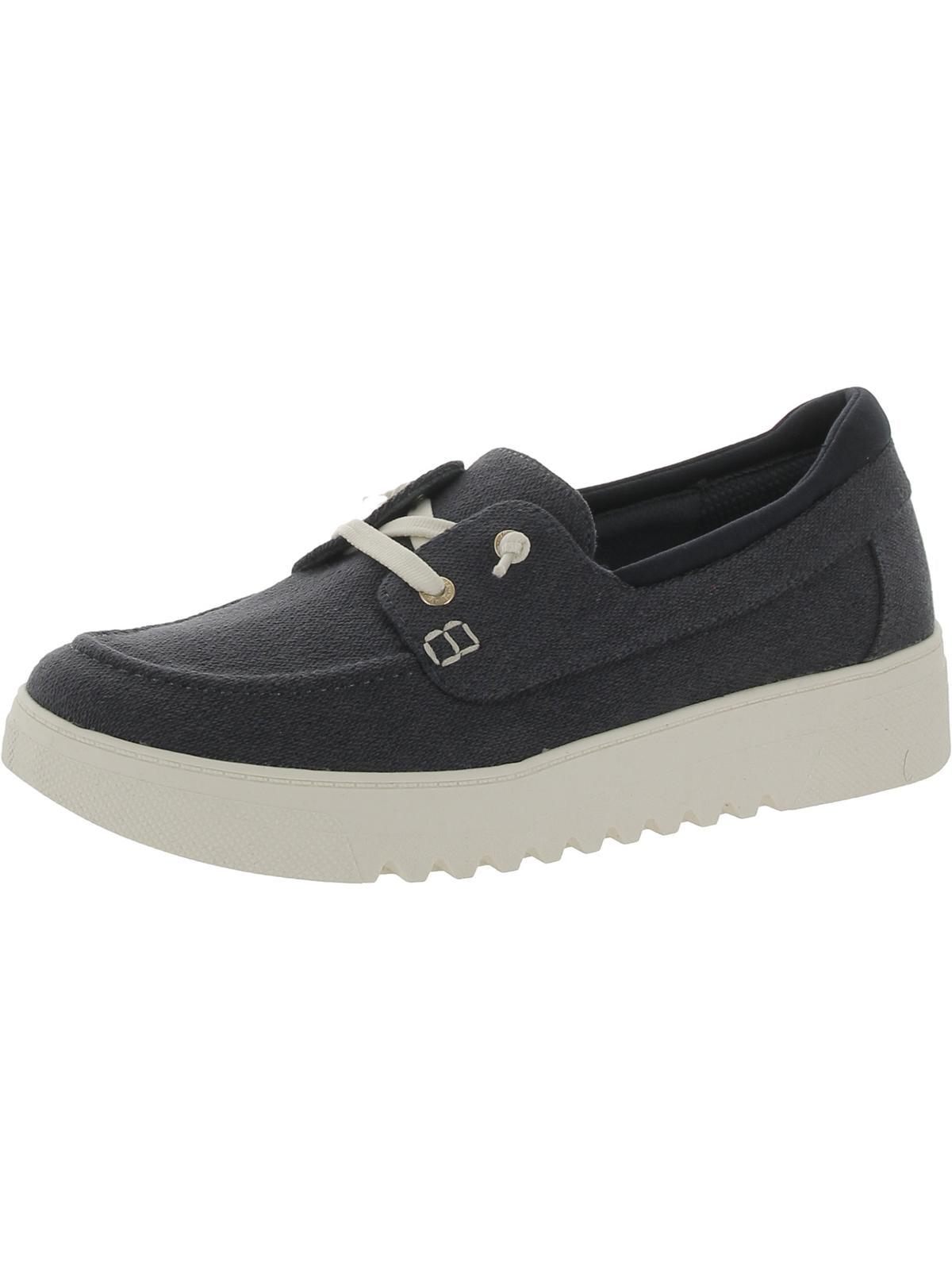 Dr. Scholls Get Onboard Canvas Lifestyle Boat Shoes in Black Lyst