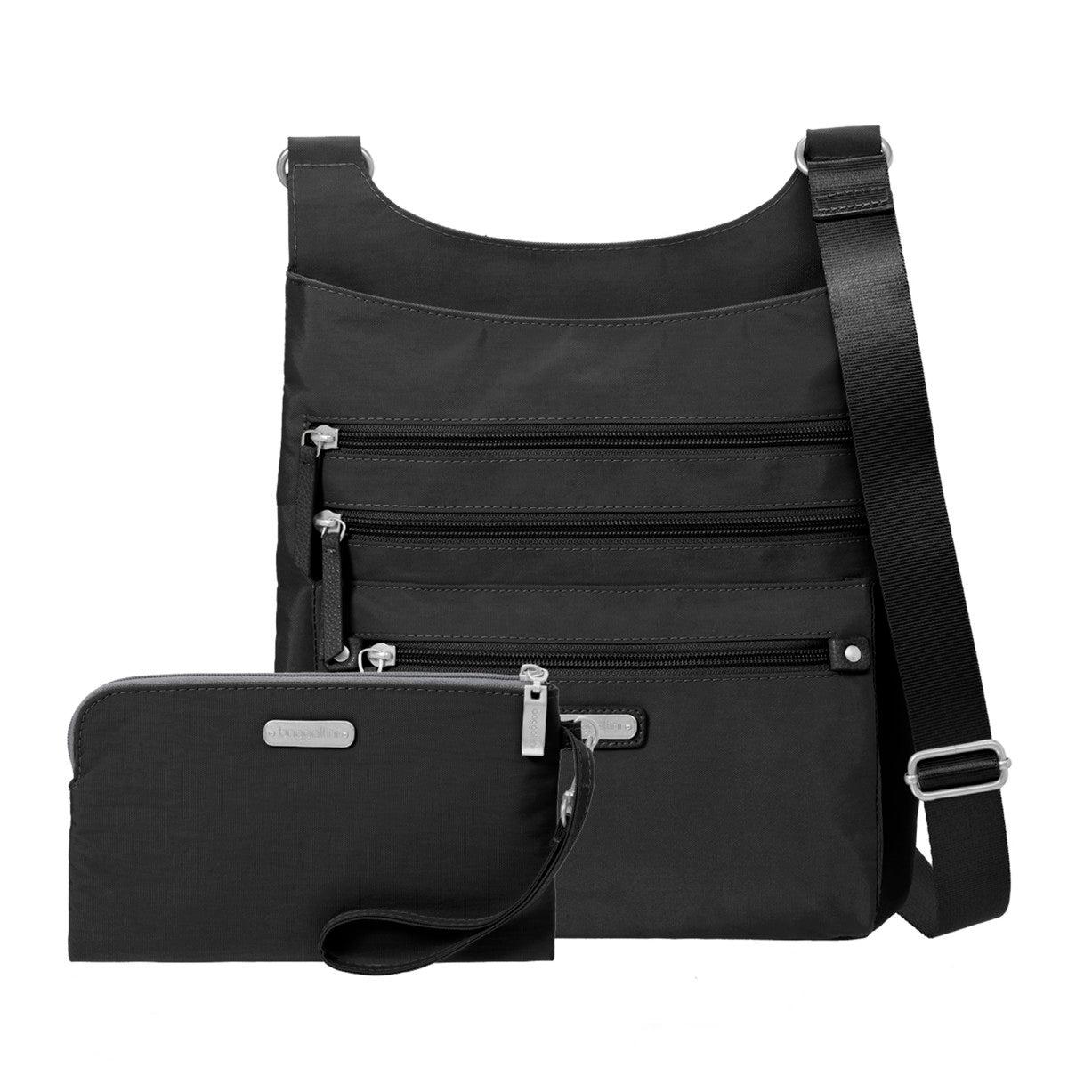 Baggallini Around Town Bagg Crossbody Bag With Rfid Phone Wristlet in