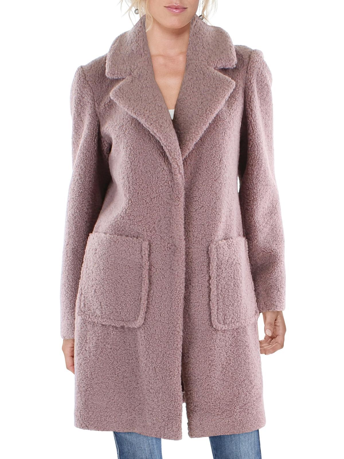 French connection short teddy faux fur jacket best sale