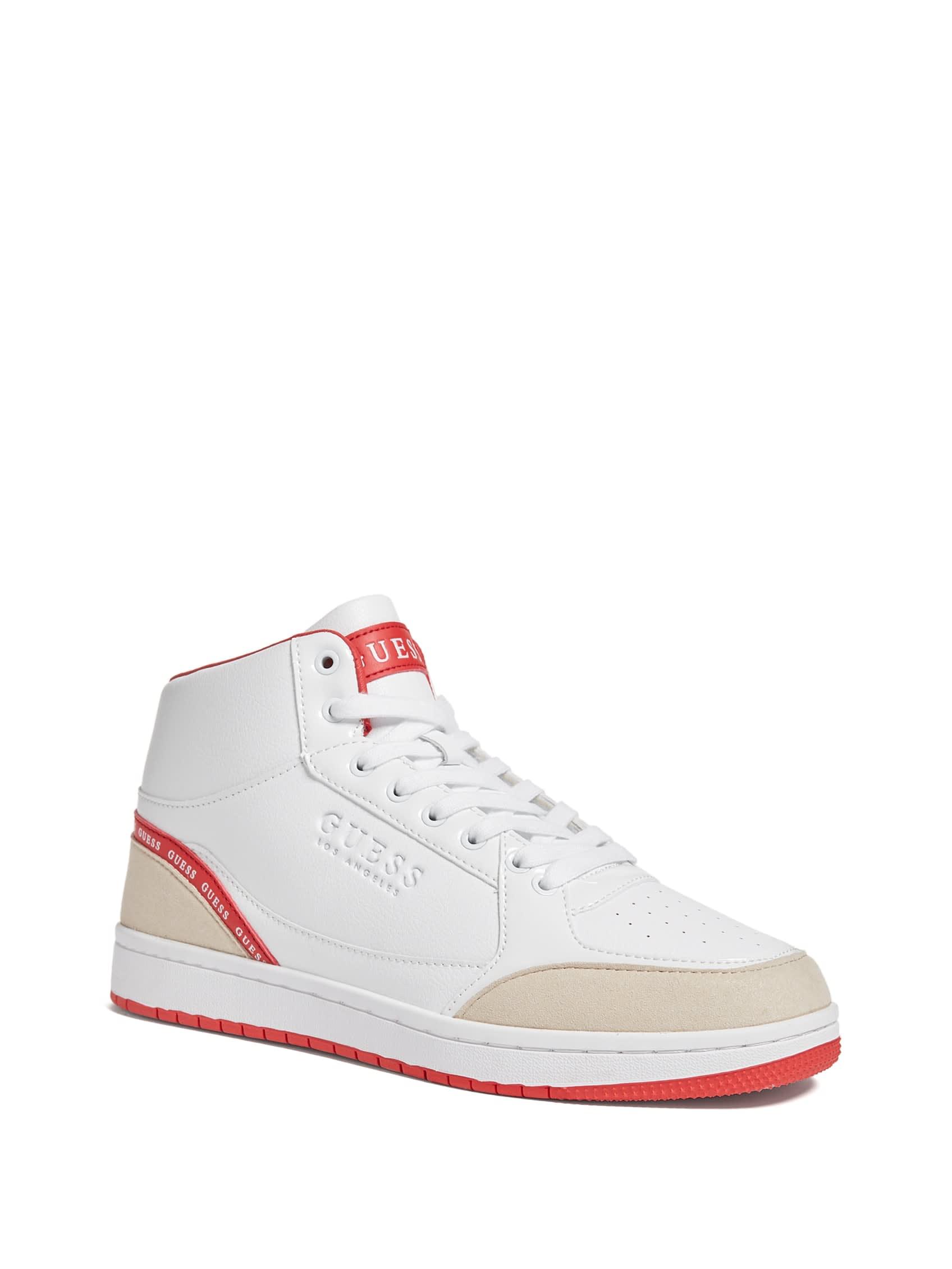 Guess Factory Marko High-top Sneakers in White for Men | Lyst