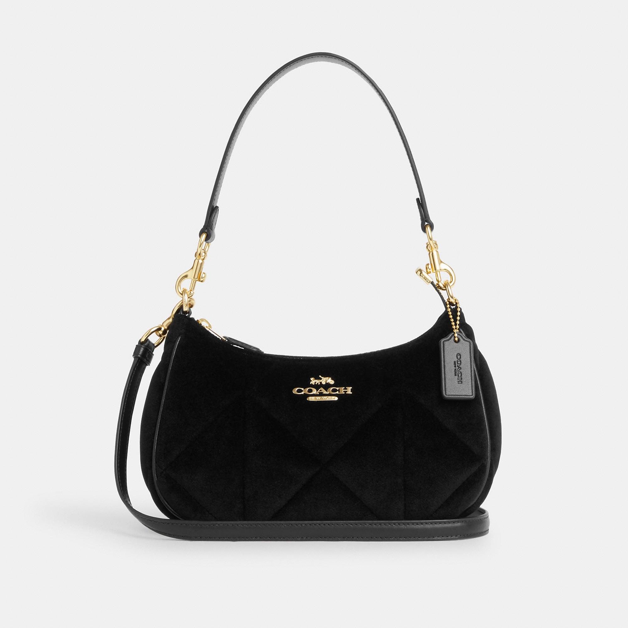 COACH Teri Shoulder Bag With Quilting in Black Lyst