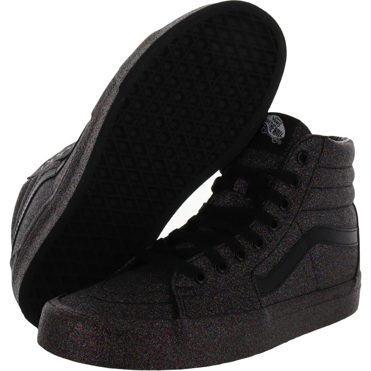 Vans Sk8 Hi Rainbow Glitter High-top Fashion Sneakers in Black | Lyst