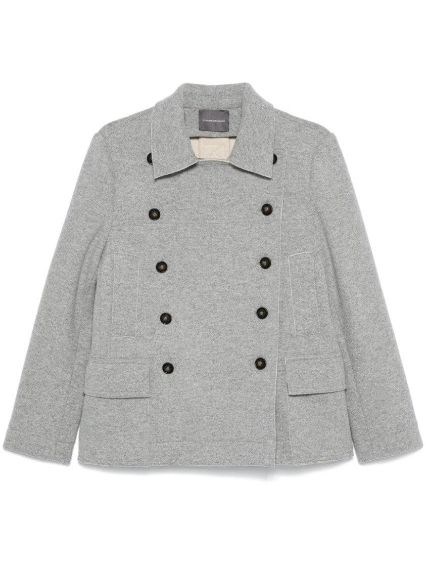 コート LORENA ANTONIAZZI Women Coats I2431PI68B4430 White Valerie Wool-Blend Coat | Marciano