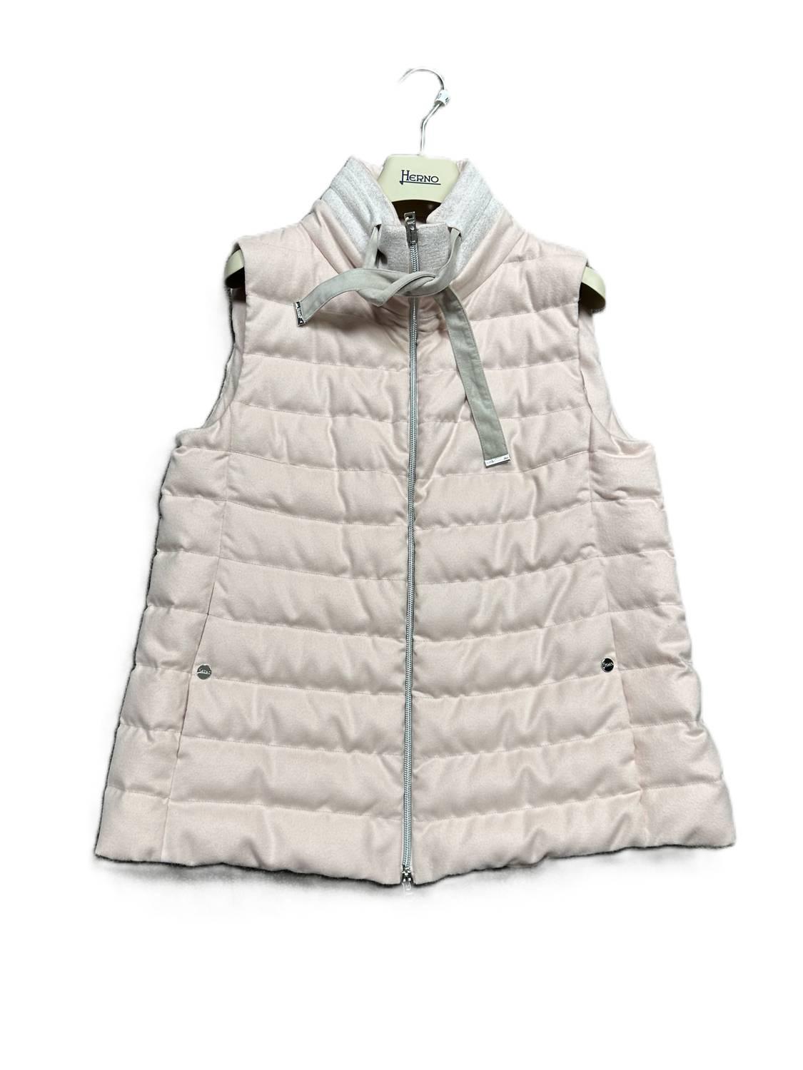 ブルゾン Herno Fringe-Accented Wool Gilet With Nylon Pockets Herno Waistcoats and gilets for Women | Online Sale up to 50