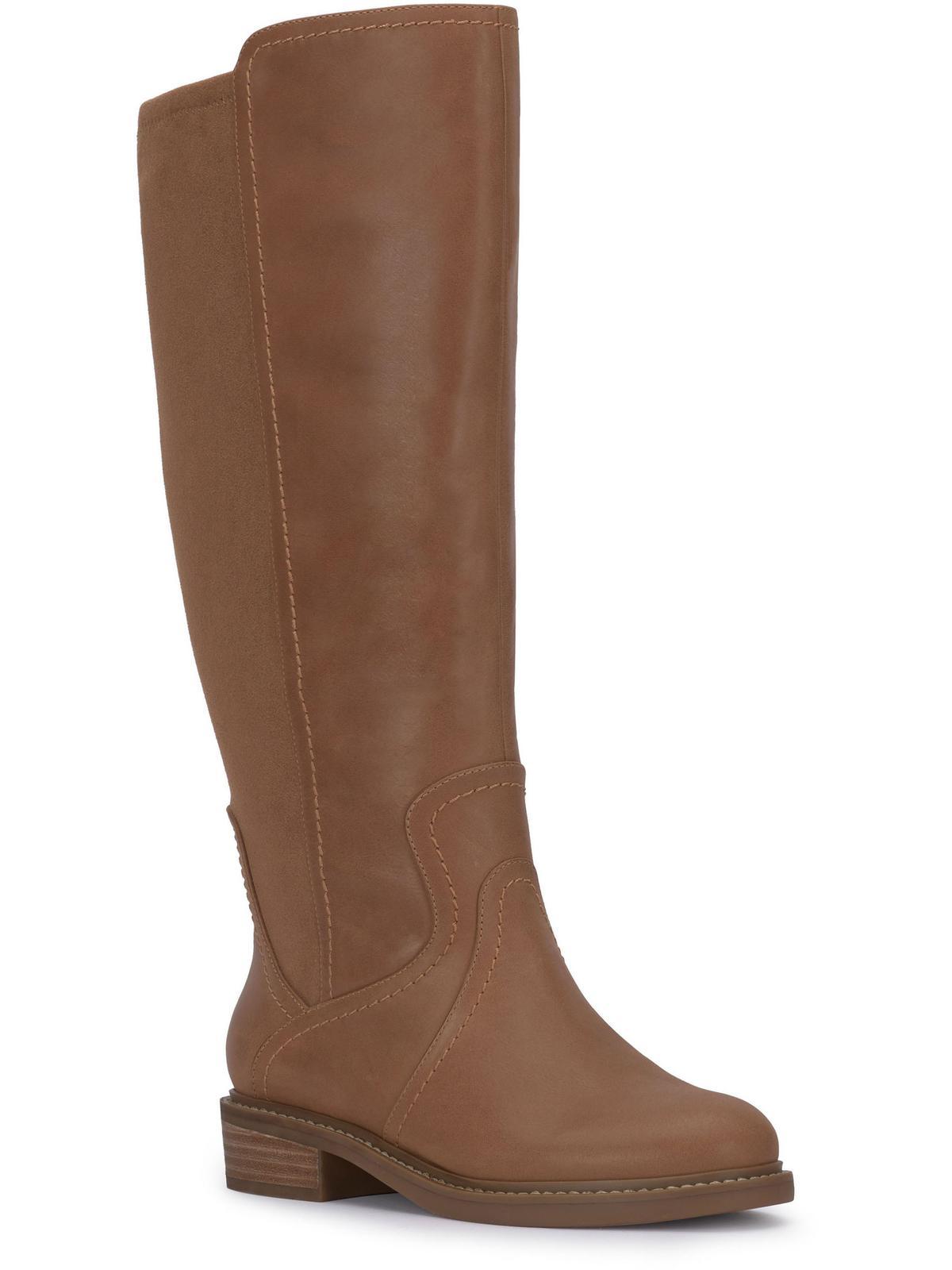 Lucky brand brown leather boots sales