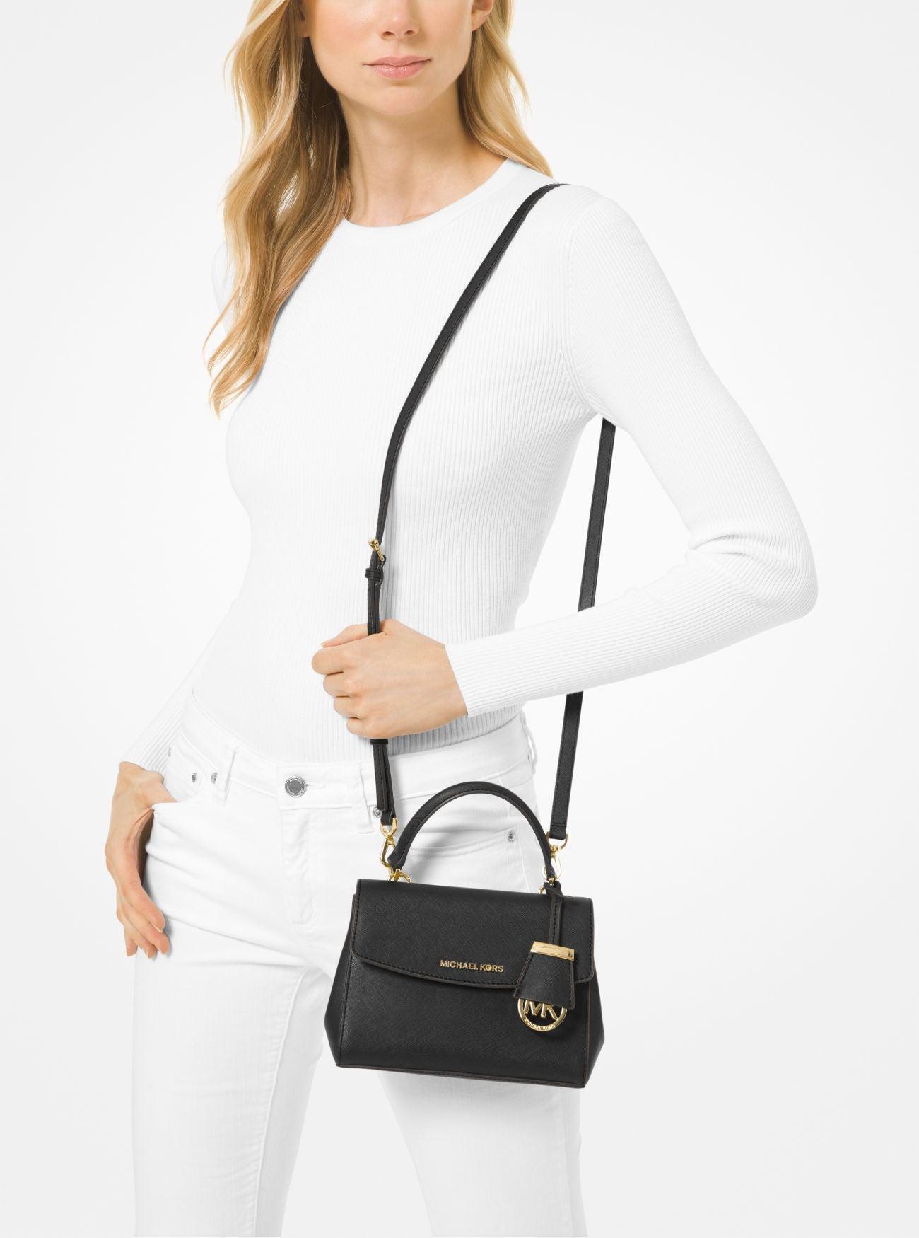 Michael Kors Ava Extra Small Crossbody Bag in Black | Lyst