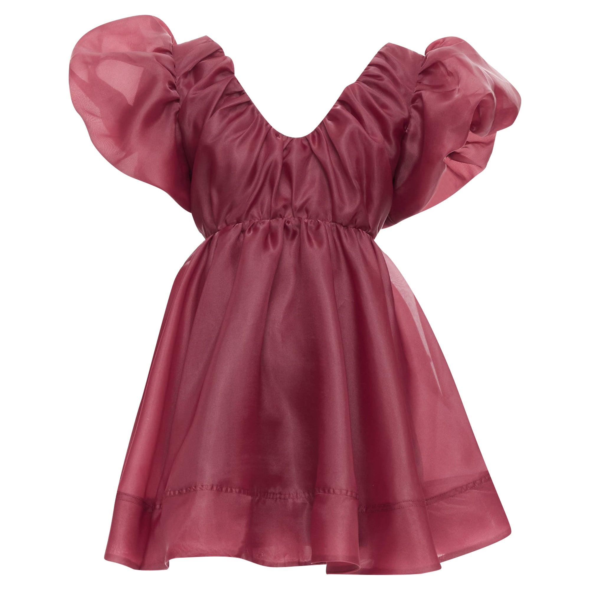aje red mini dress Rent Aje Gazer Rosette Mini Dress