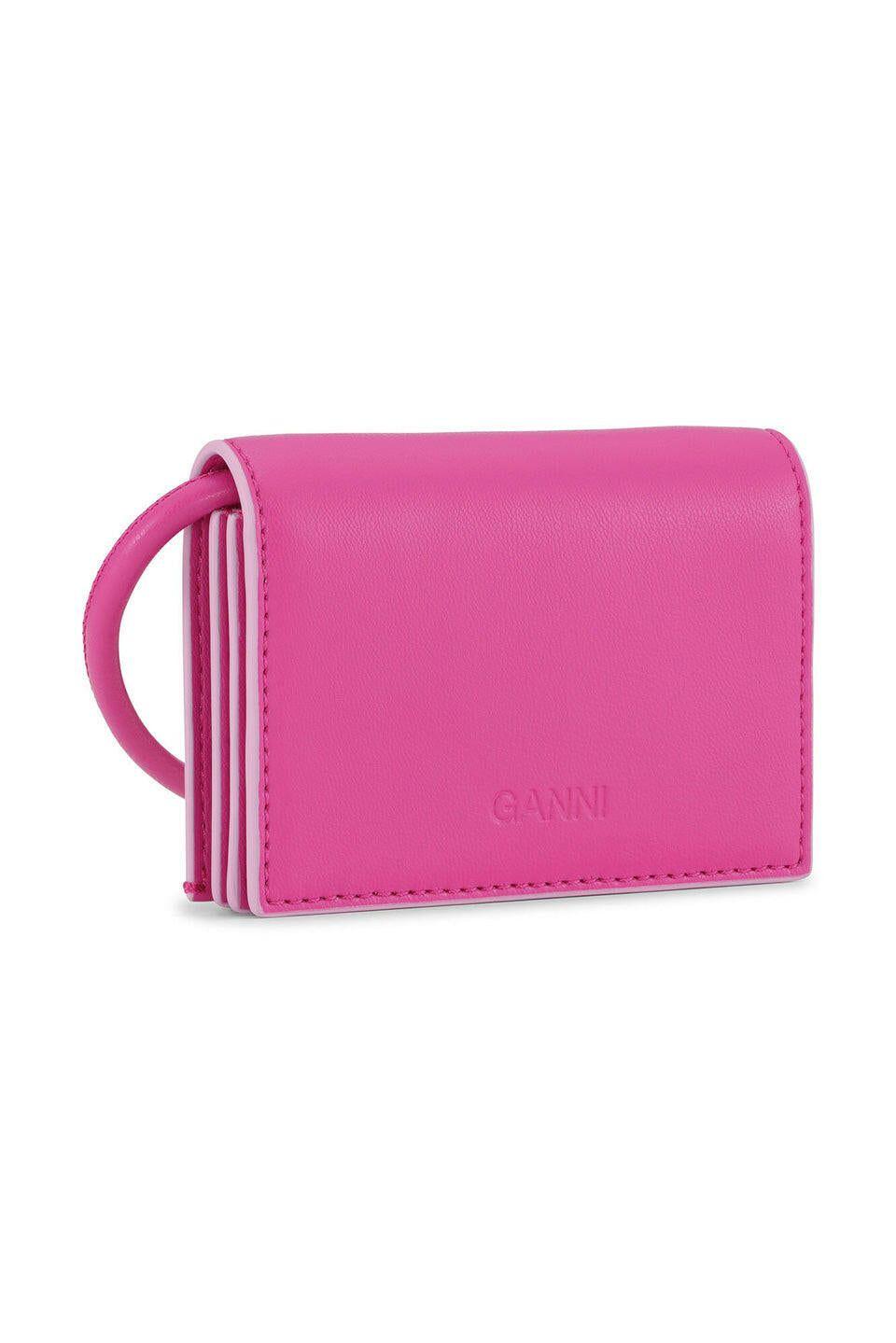 Ganni Bou Wallet On Strap in Pink | Lyst