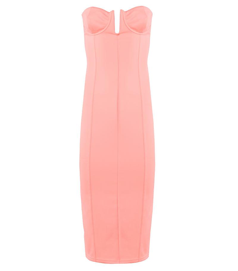 Victor Glemaud Bustier Dress in Pink | Lyst